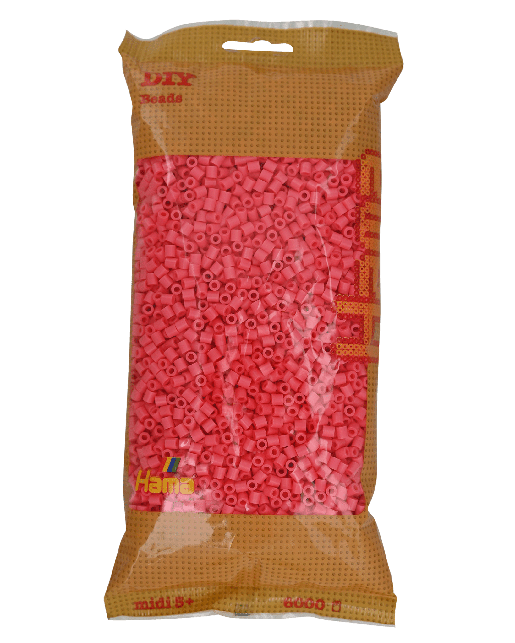 6000 Hama Midi Bügelperlen - Pastell - Rot von Spielzeughafen