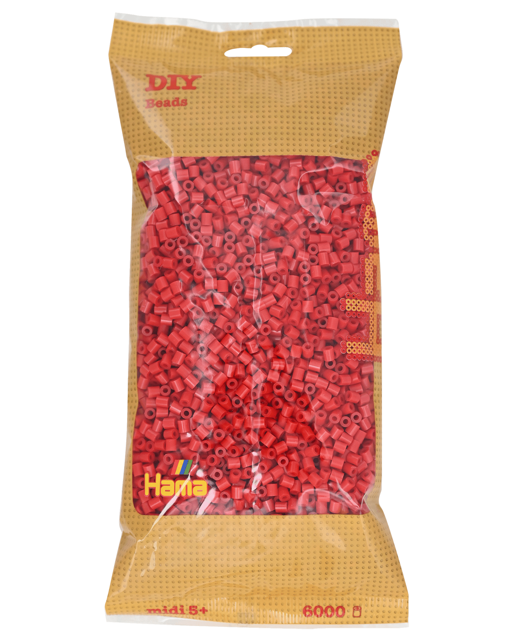 6000 Hama Midi Bügelperlen - Rot von Spielzeughafen