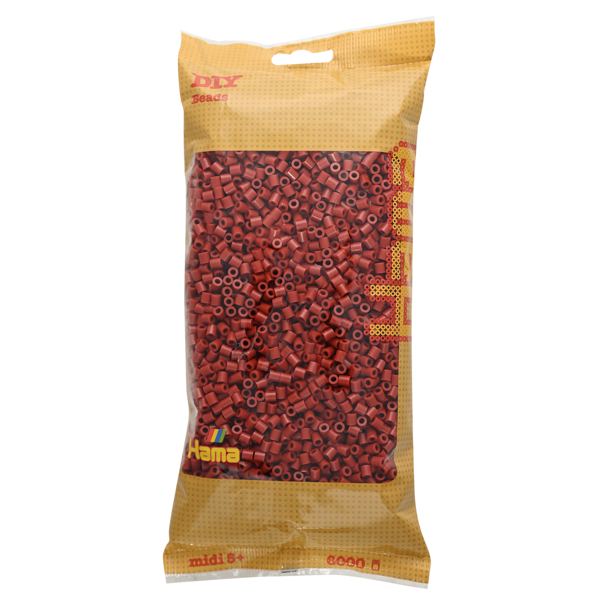 6000 Hama Midi Bügelperlen - Rotbraun von Spielzeughafen