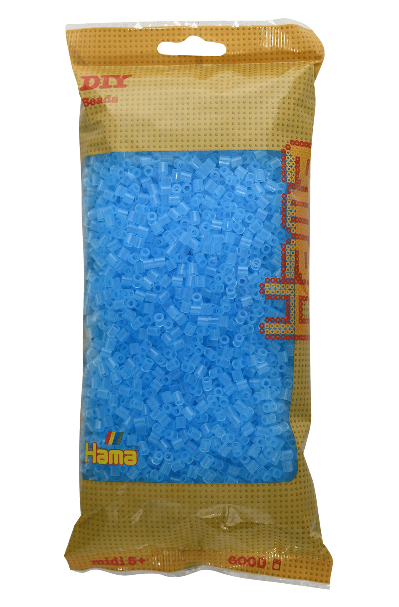 6000 Hama Midi Bügelperlen - Transparent - Aqua von Spielzeughafen