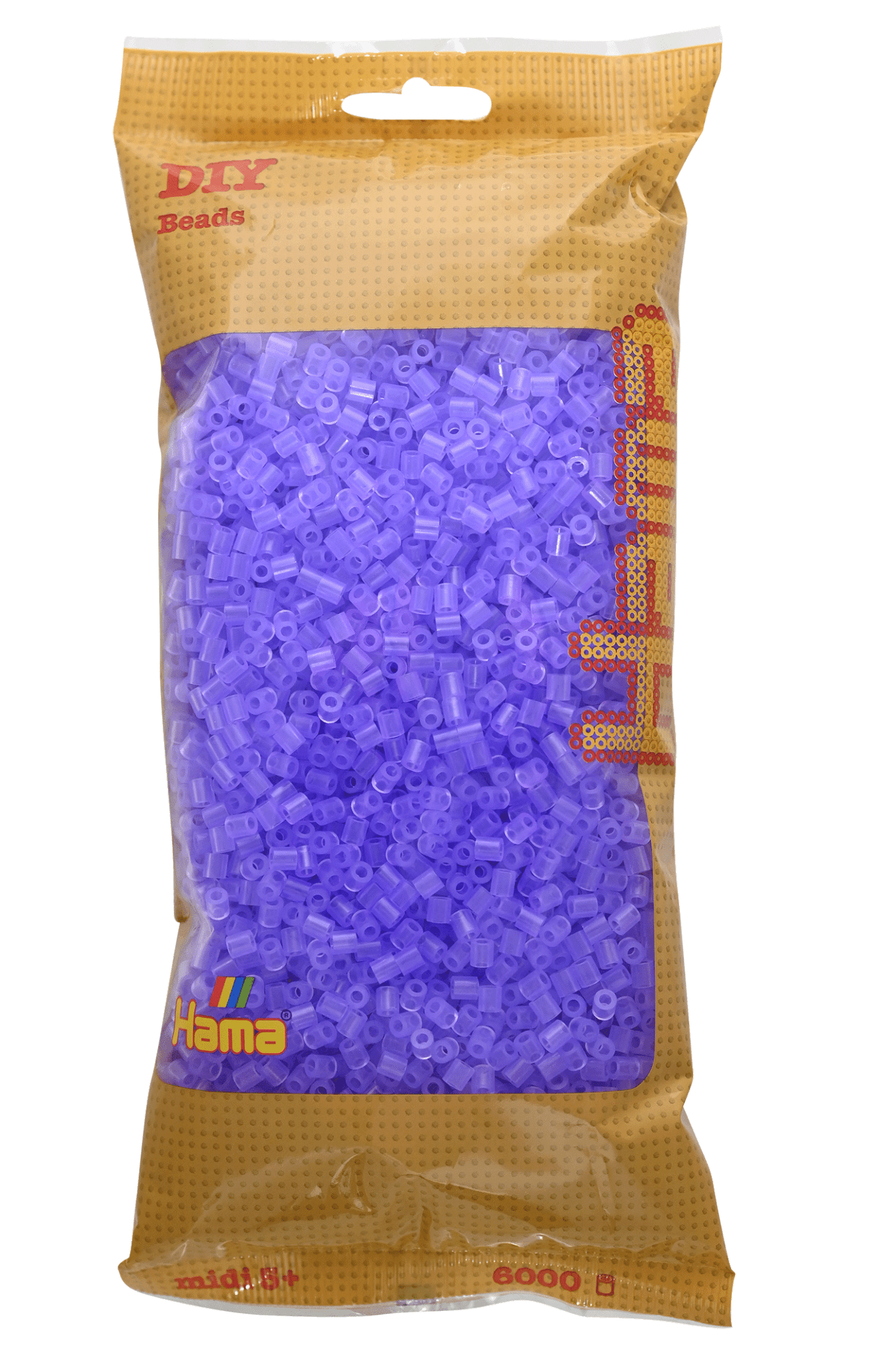 6000 Hama Midi Bügelperlen - Transparent - Flieder von Spielzeughafen