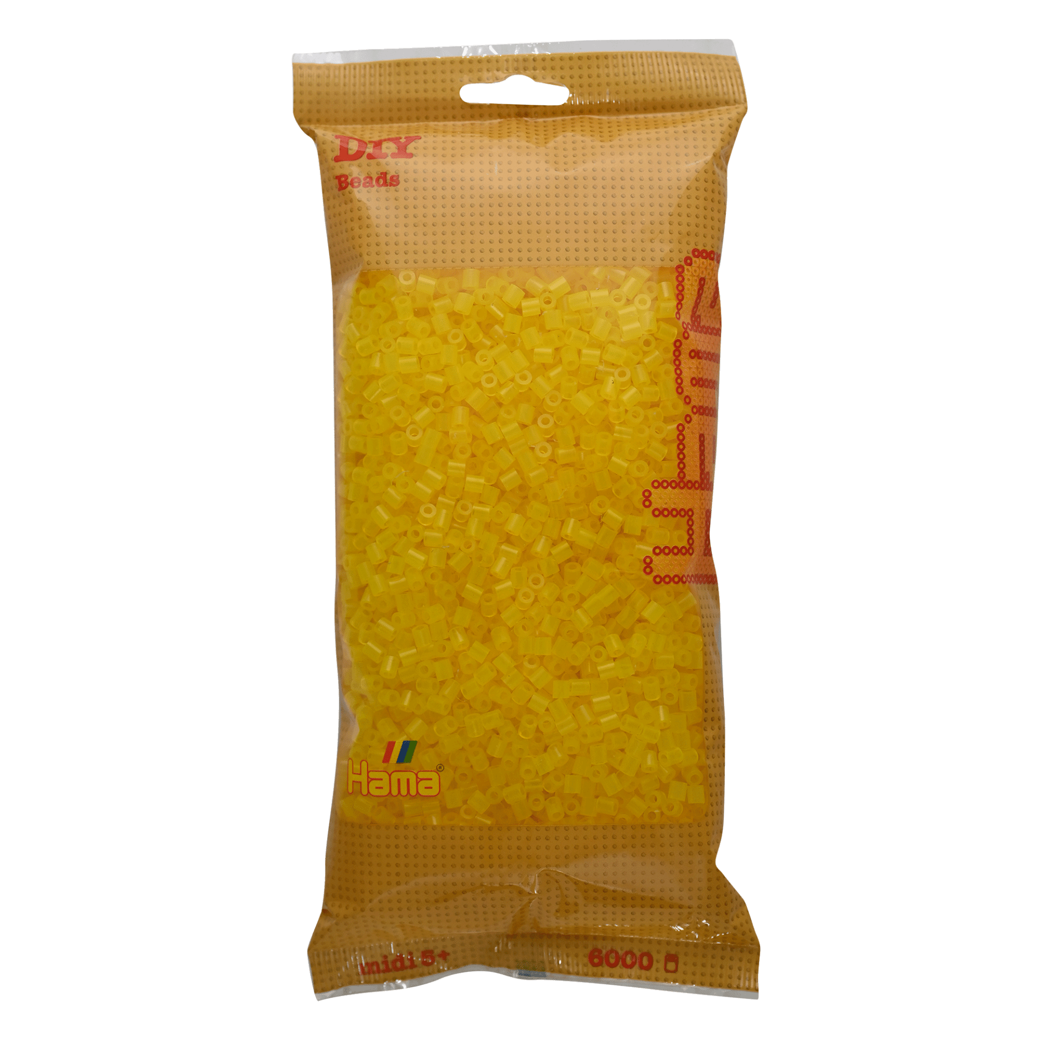 6000 Hama Midi Bügelperlen - Transparent - Gelb von Spielzeughafen