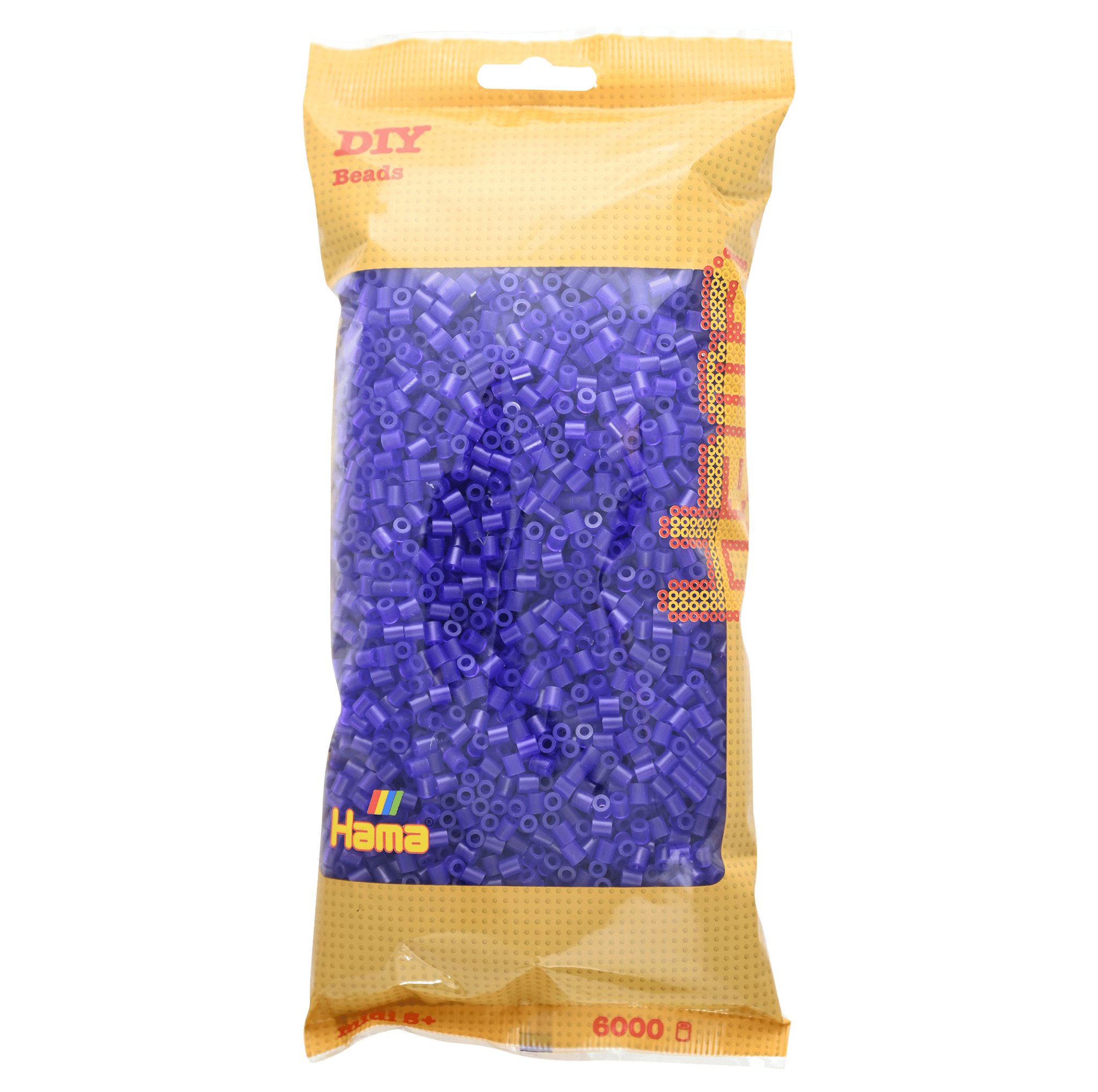6000 Hama Midi Bügelperlen - Transparent - Lila von Spielzeughafen