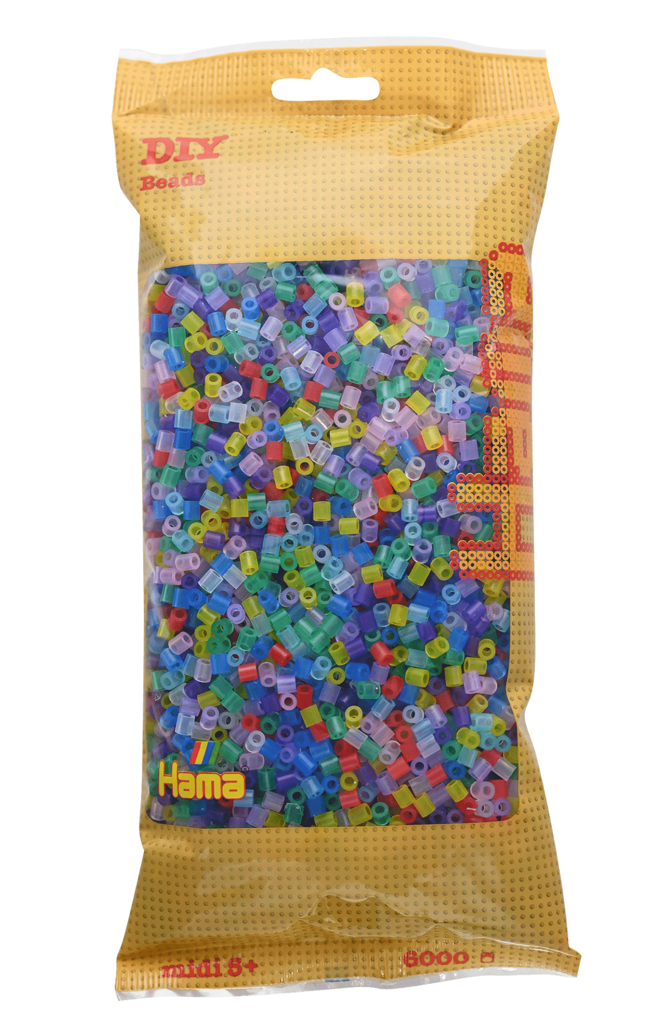 6000 Hama Midi Bügelperlen - Transparent - Mischung von Spielzeughafen