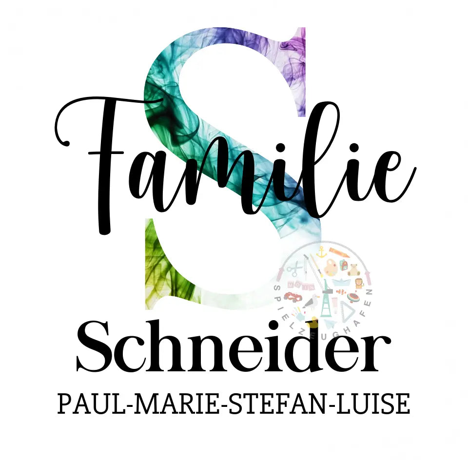 Dein Familienname als Diamond Painting