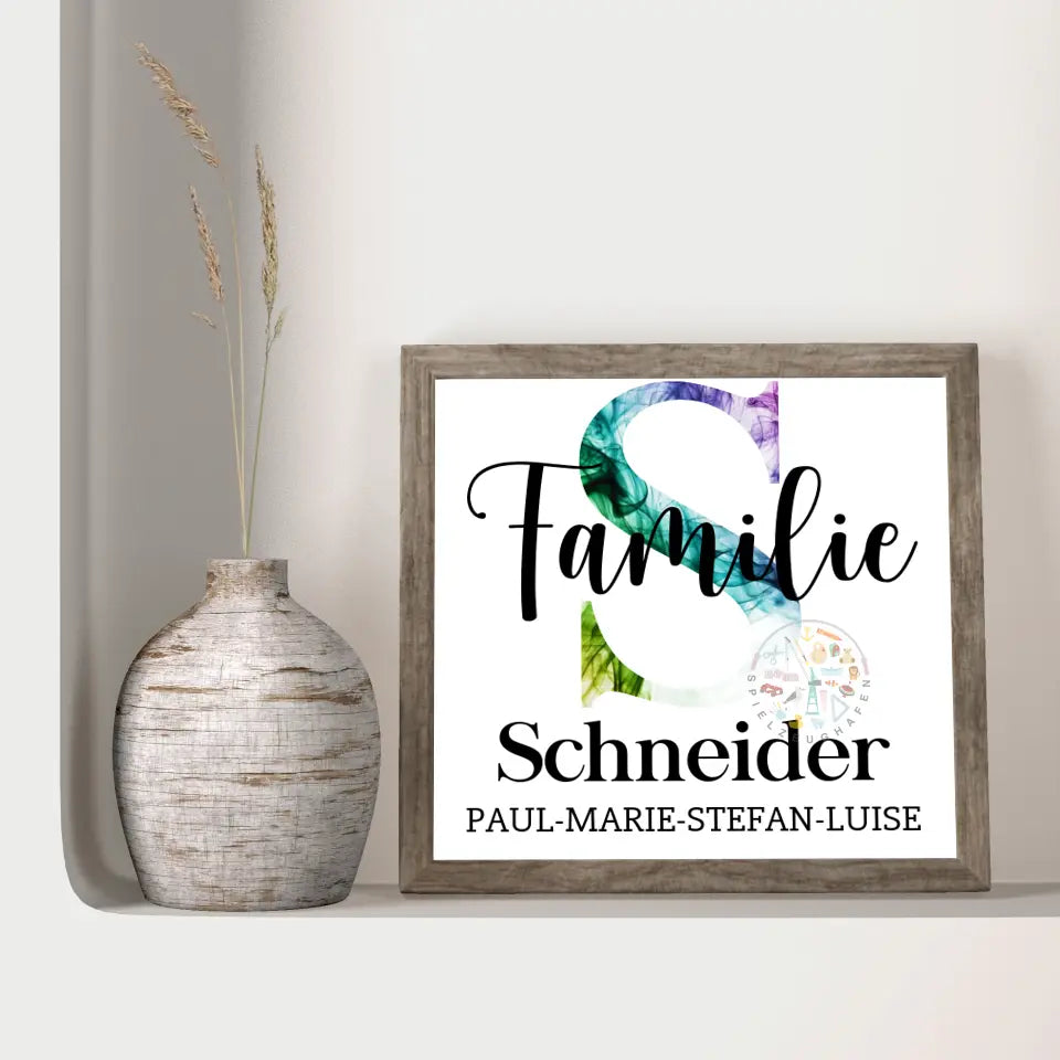 Dein Familienname als Diamond Painting