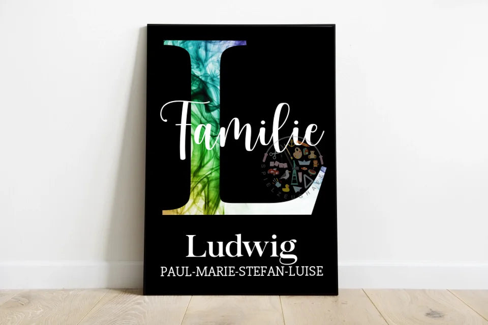 Dein Familienname als Diamond Painting