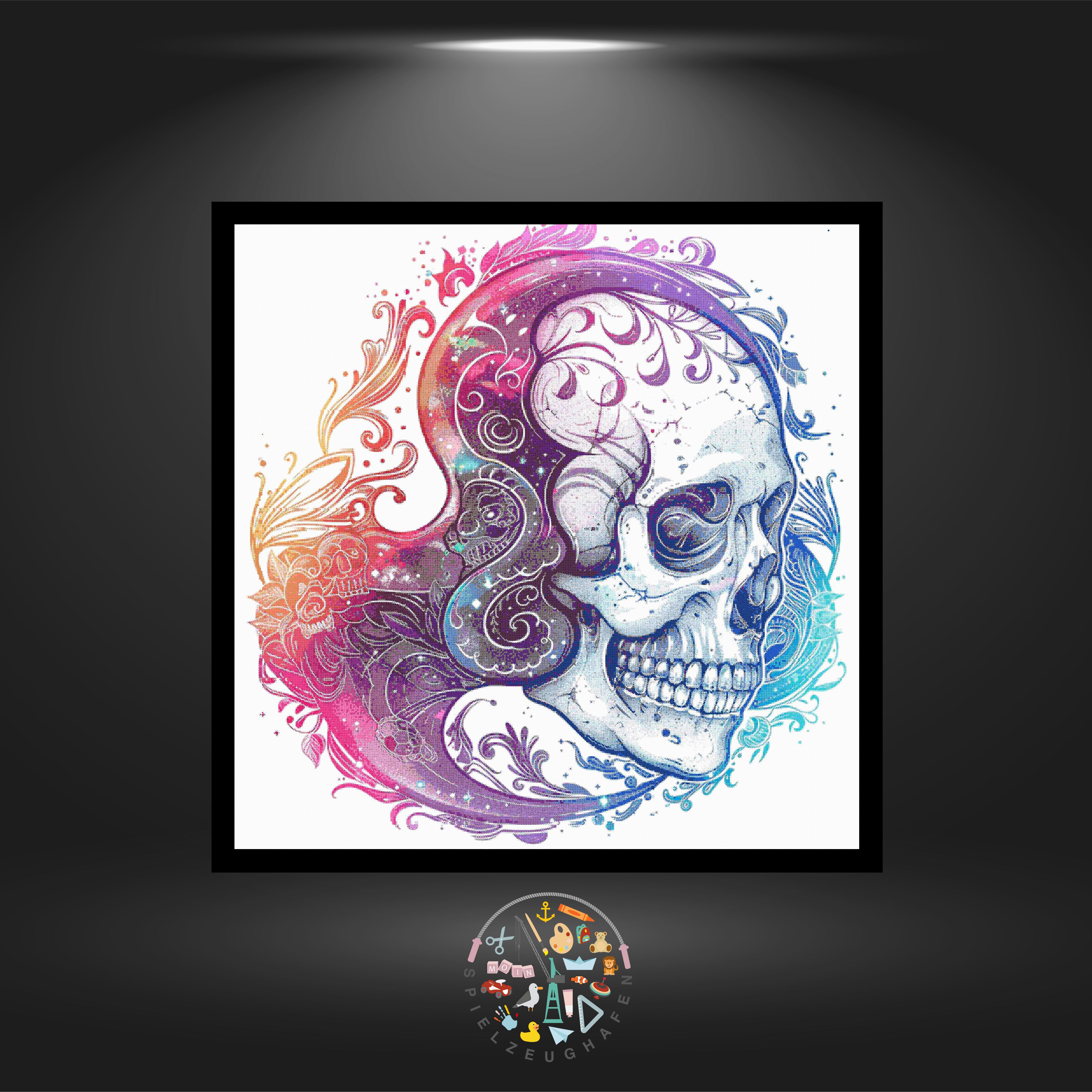 Skull 'Calvaria' - Strass rund