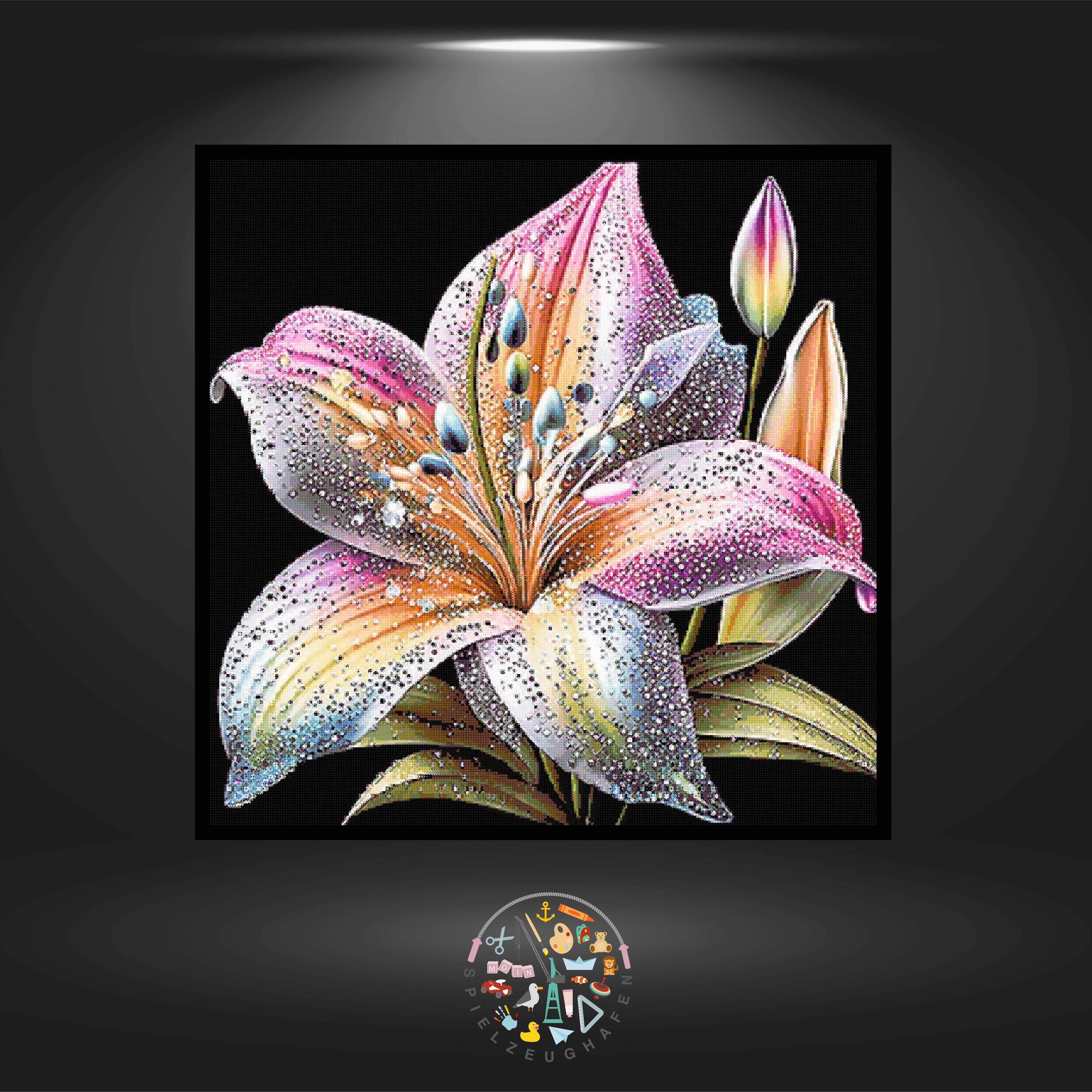 Flower of Lily - Strass rund