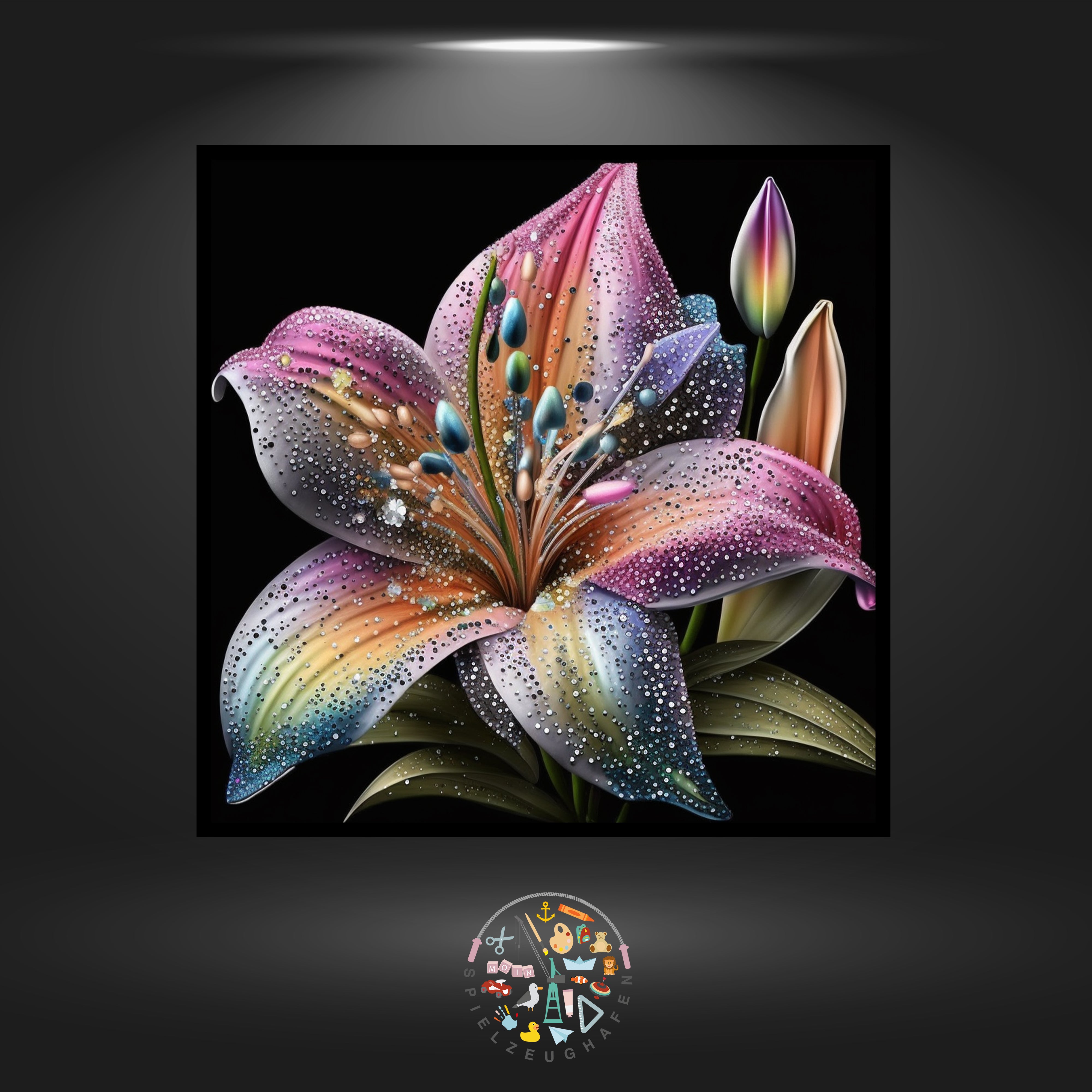 Flower of Lily - Strass rund