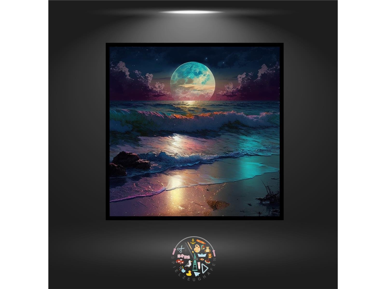 Beach moon - Quadratisch von Spielzeughafen