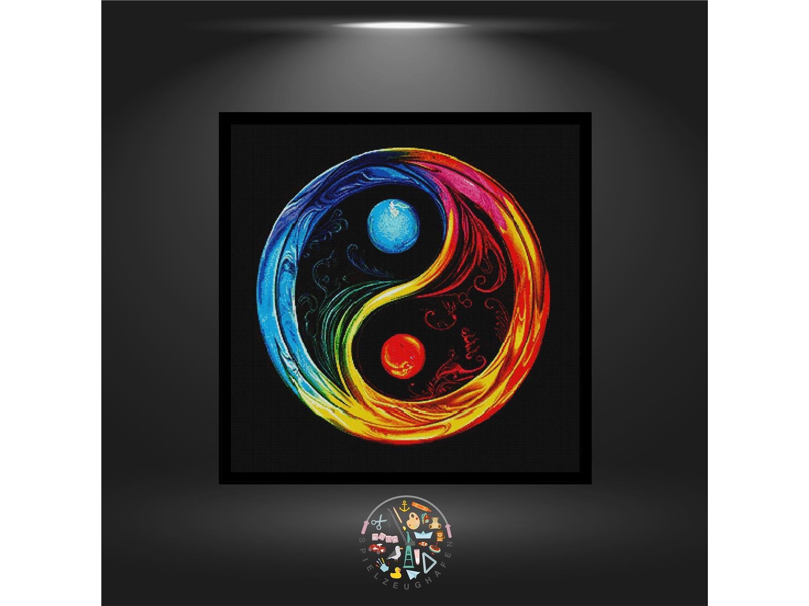 Colorful Yin Yang - Quadratisch von Spielzeughafen