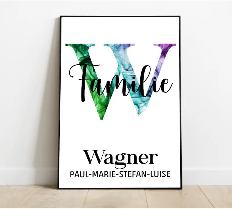 Dein Familienname als Diamond Painting von Spielzeughafen