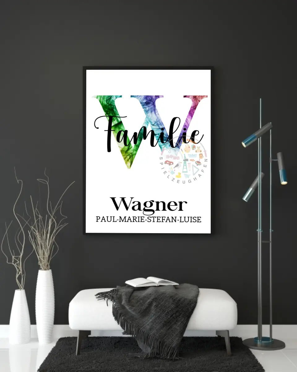 Dein Familienname als Diamond Painting von Spielzeughafen
