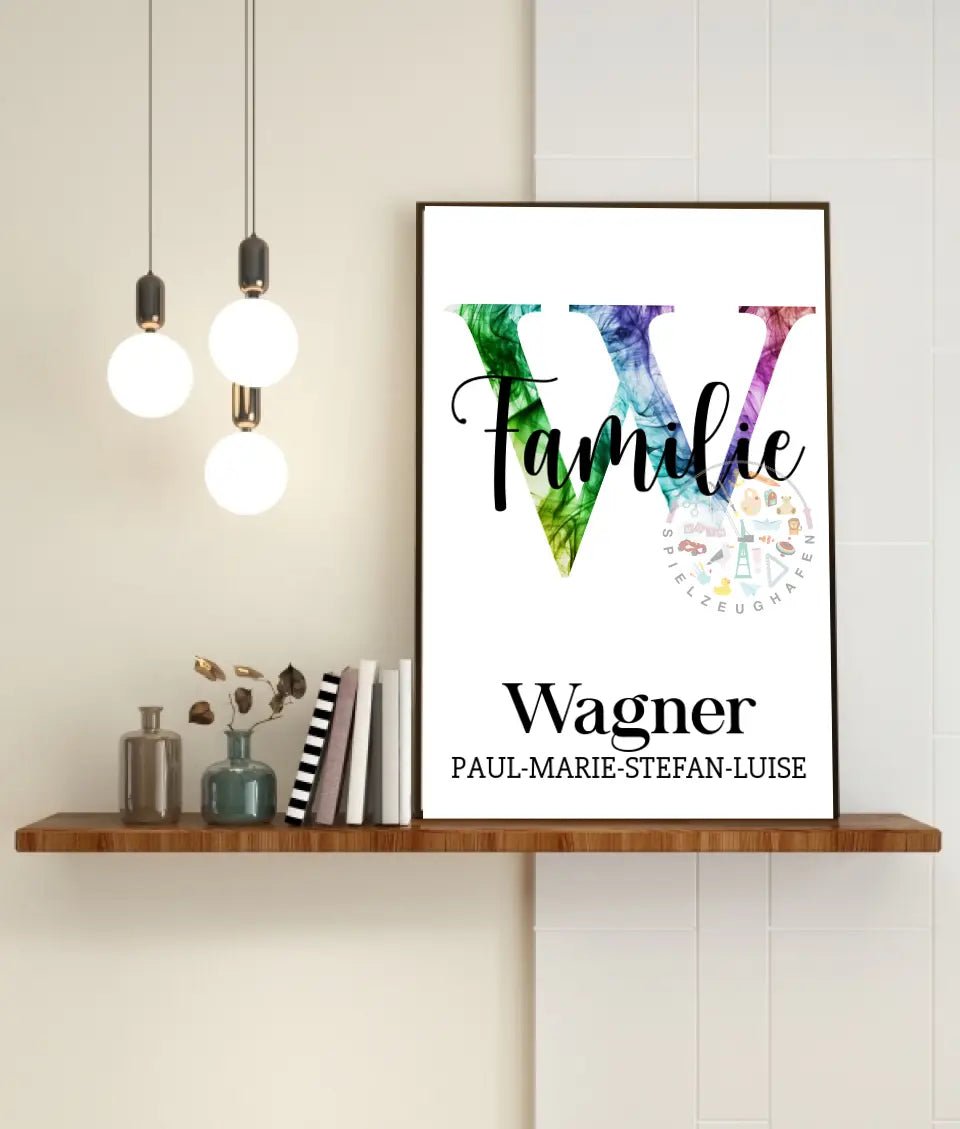 Dein Familienname als Diamond Painting von Spielzeughafen