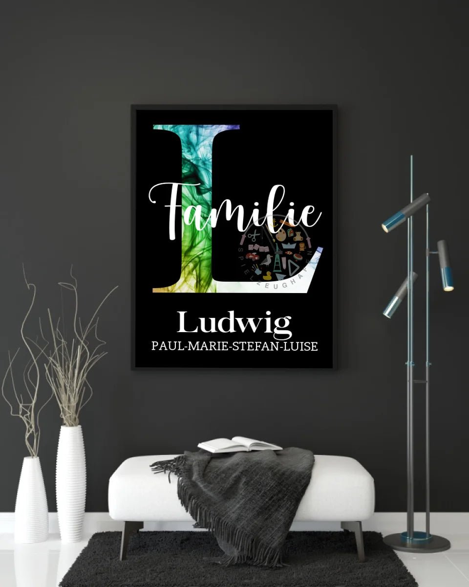 Dein Familienname als Diamond Painting von Spielzeughafen