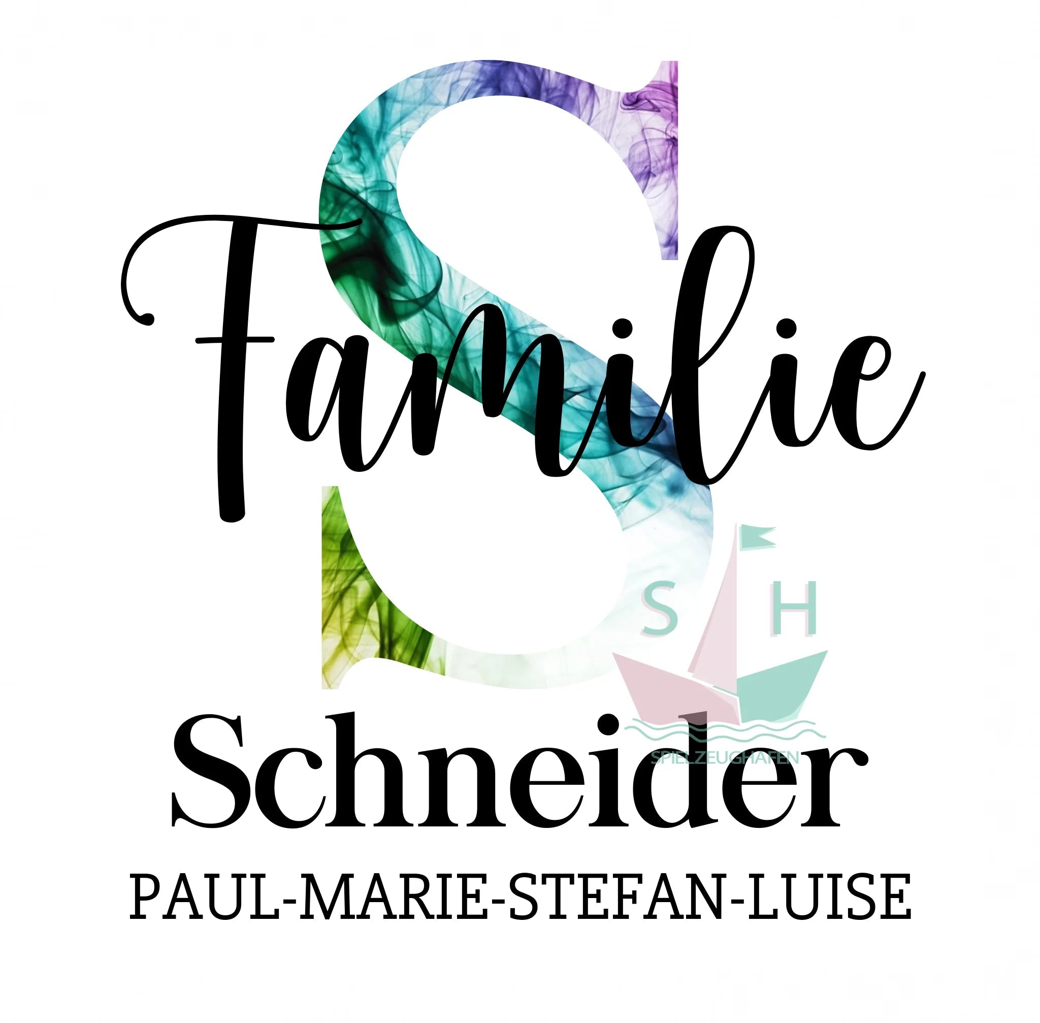 Dein Familienname als Diamond Painting von Spielzeughafen