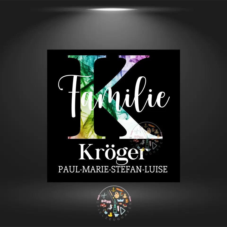 Dein Familienname als Diamond Painting von Spielzeughafen