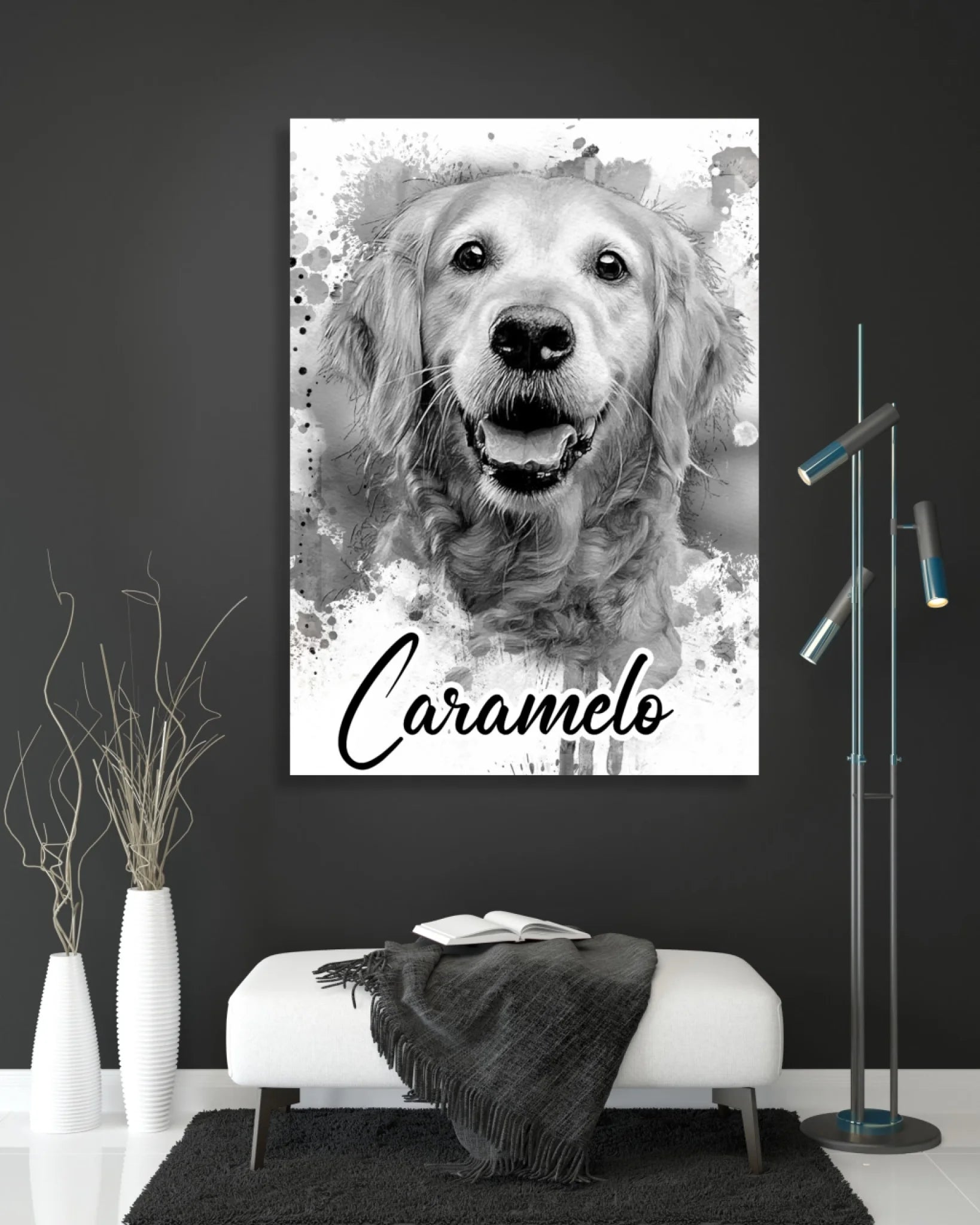 Dein Liebling - als Aquarell Bügelperlen Painting von Spielzeughafen