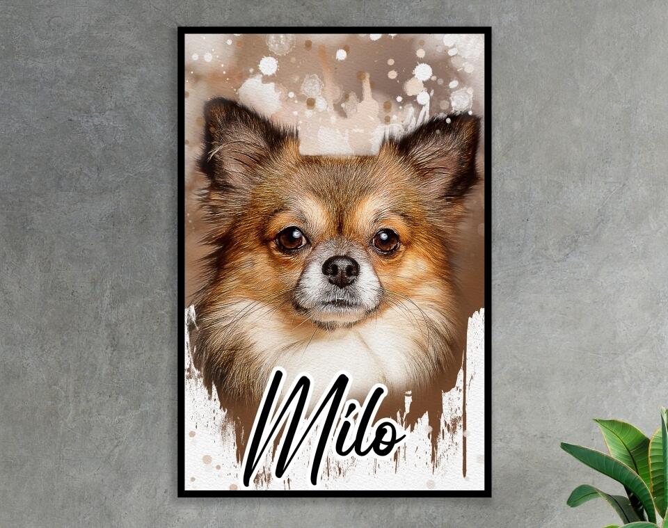 Dein Liebling - als Aquarell Diamond Painting (eckige Steine) von Spielzeughafen