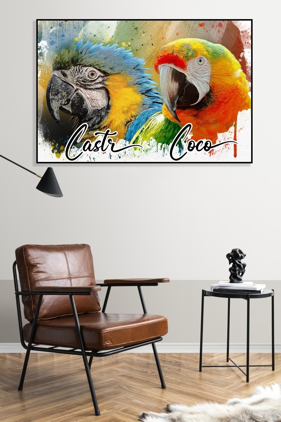 Dein Liebling - als Aquarell Diamond Painting (eckige Steine) von Spielzeughafen