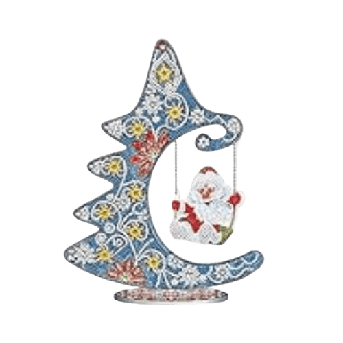 Diamond Painting Aufsteller 'Baum mit Weihnachtsmann' (7) von Spielzeughafen