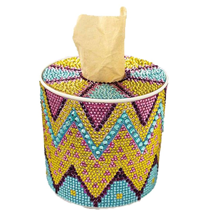 Diamond Painting Box Zick Zack, Rund von Spielzeughafen