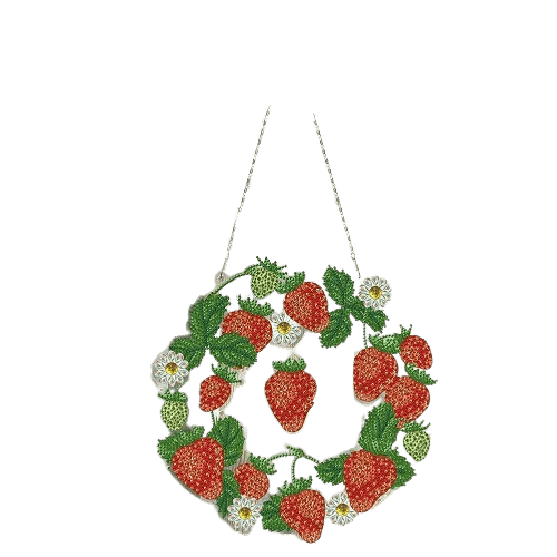 Diamond Painting Erdbeerkranz (42) von Spielzeughafen