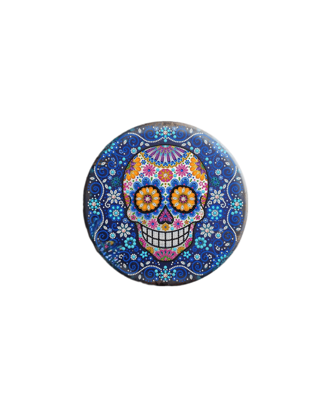 Diamond Painting Metallwandteller 'Totenkopf' (35) von Spielzeughafen