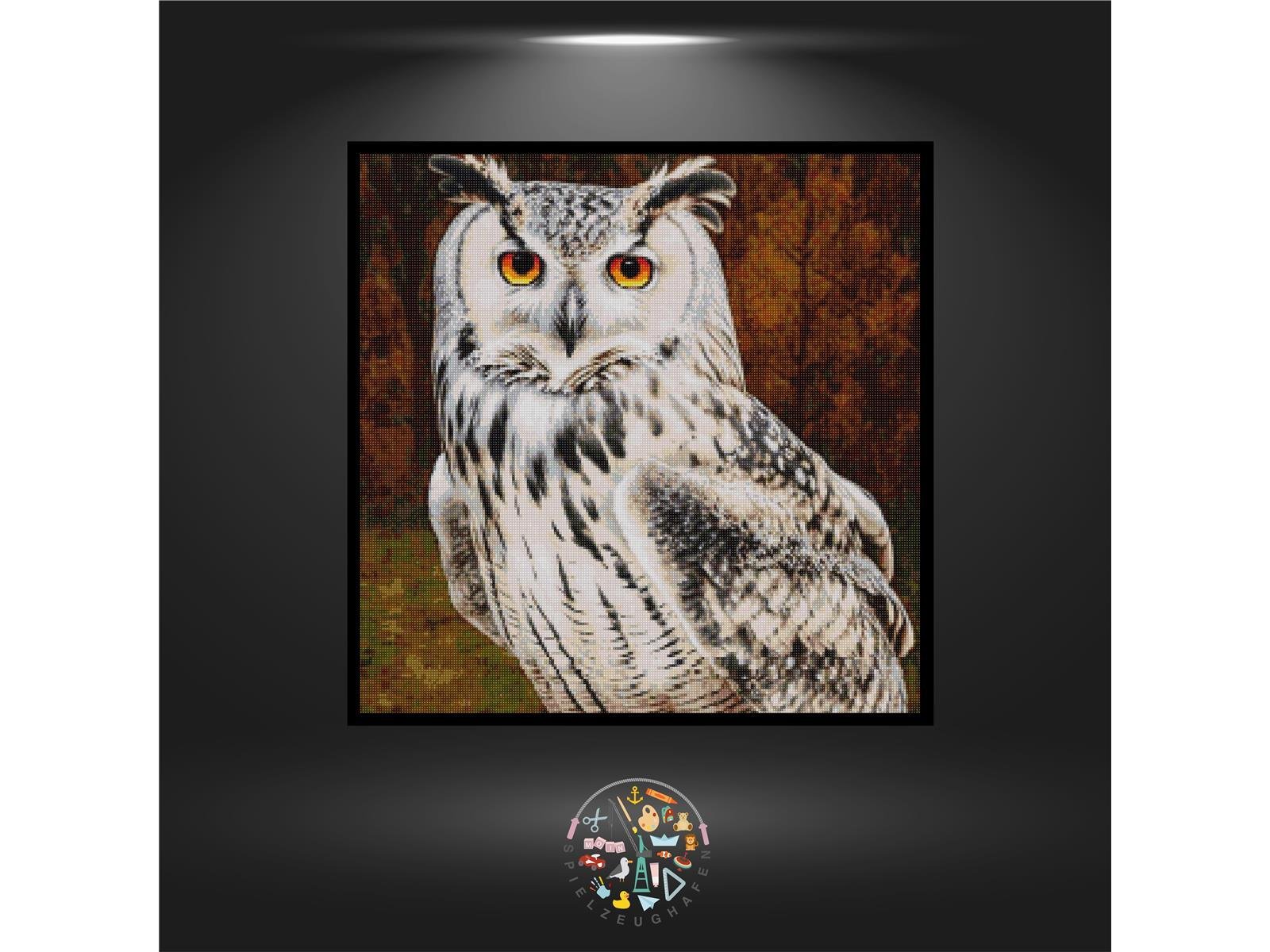 Eule 'Olga' - Quadratisch mit Strass von Spielzeughafen