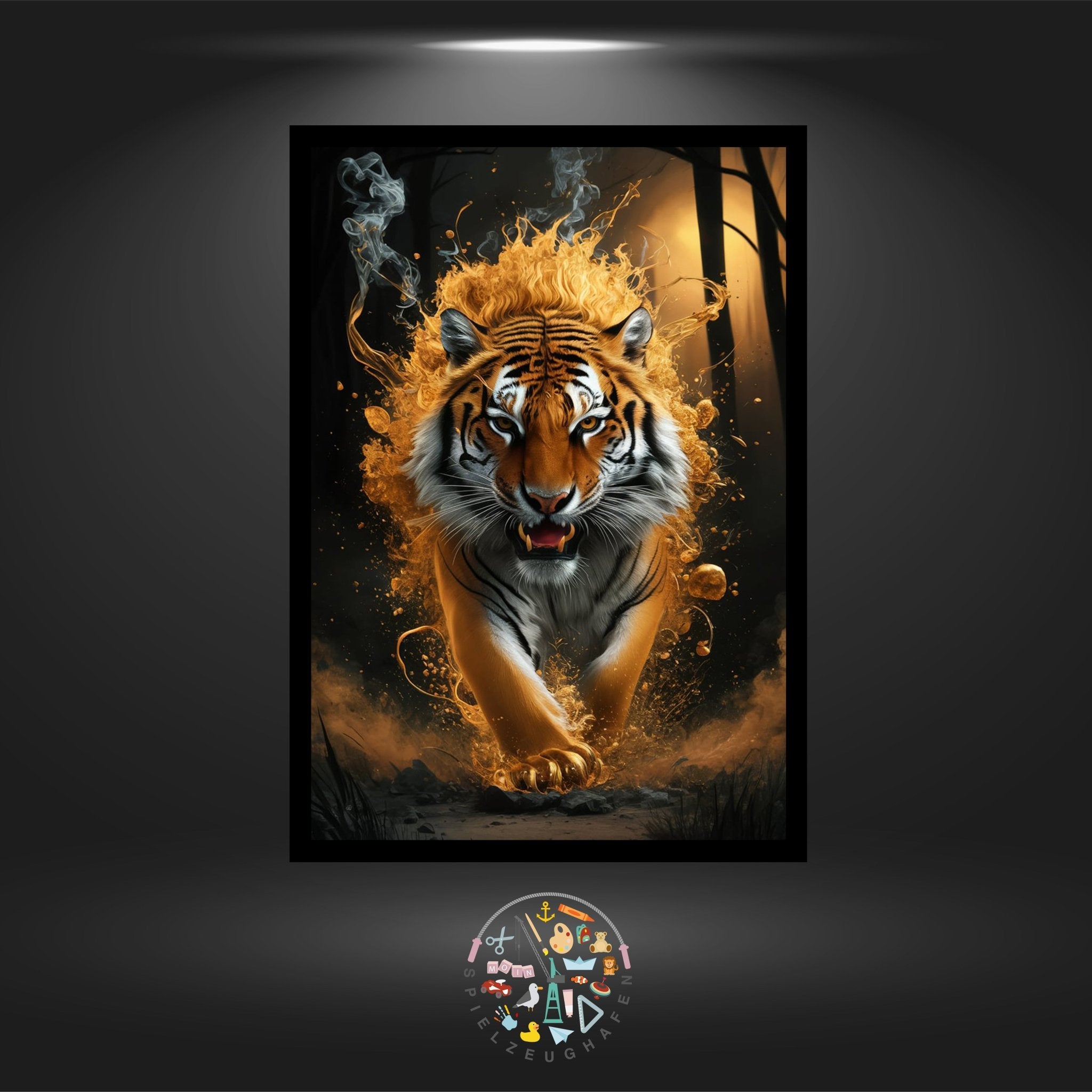 Fire Tiger - Quadratisch von Spielzeughafen