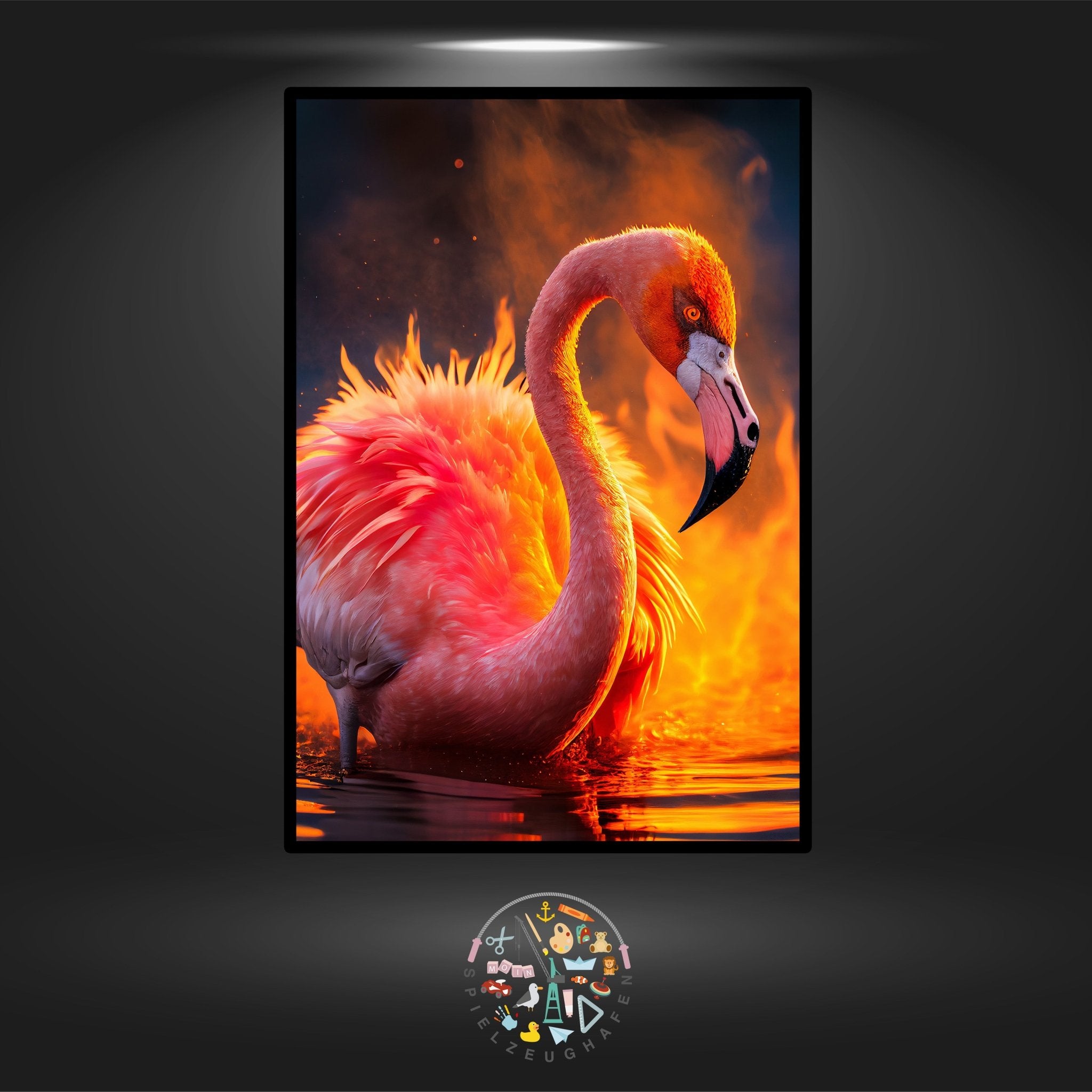 Flamingo 'Siggy' - Strass / Rhinestone von Spielzeughafen