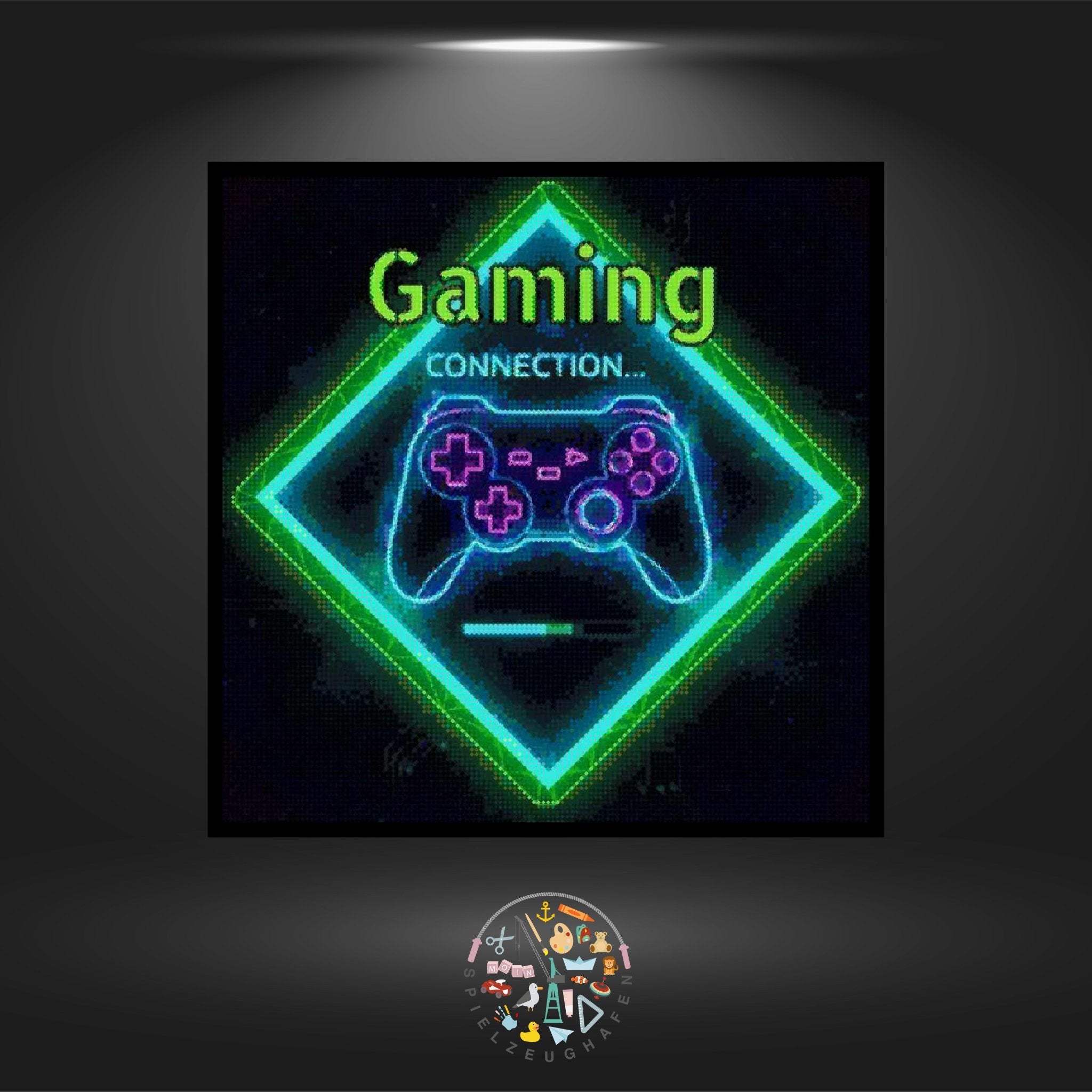 Gaming green - Bügelperlen von Spielzeughafen