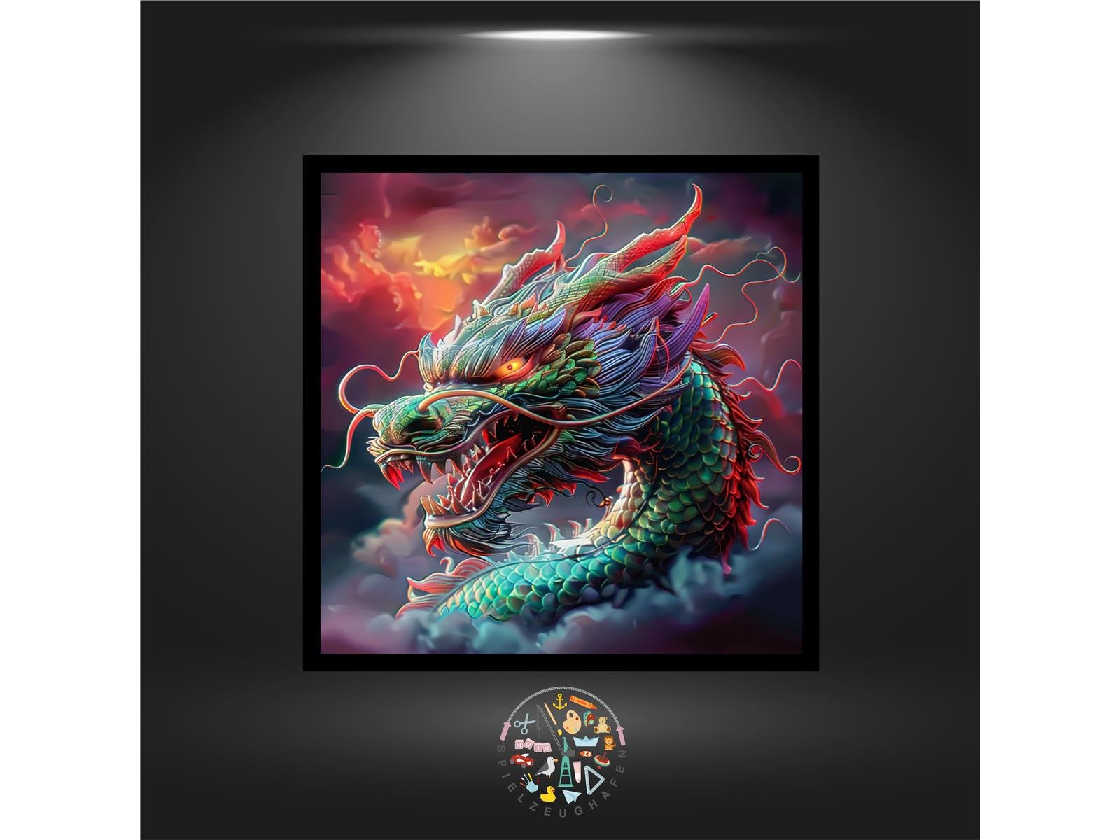 Glücksdrache Falkor - Quadratisch von Spielzeughafen