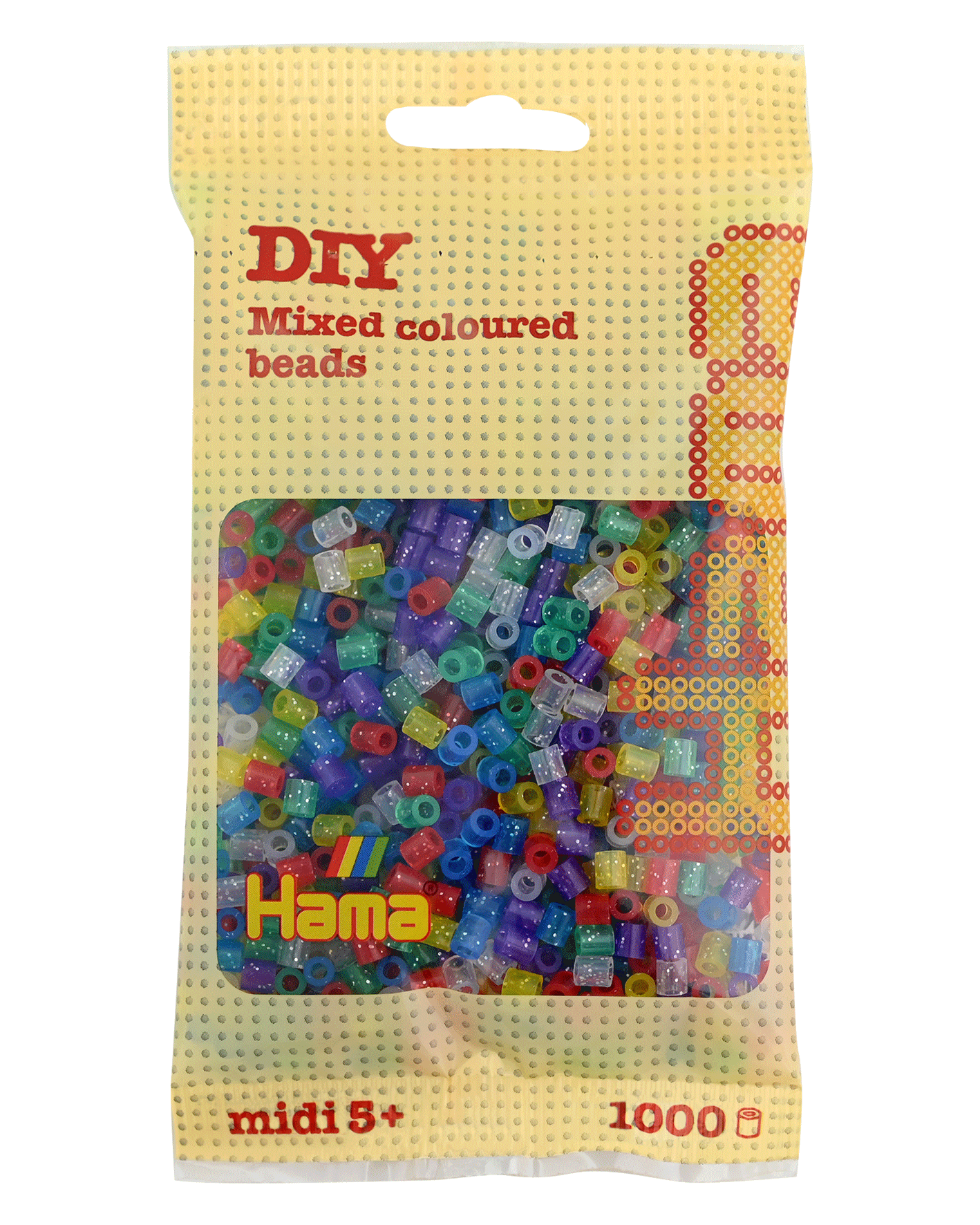 Hama Bügelperlen – Glitzer Mischung, Midi 5 mm (1000 Stk) von Spielzeughafen