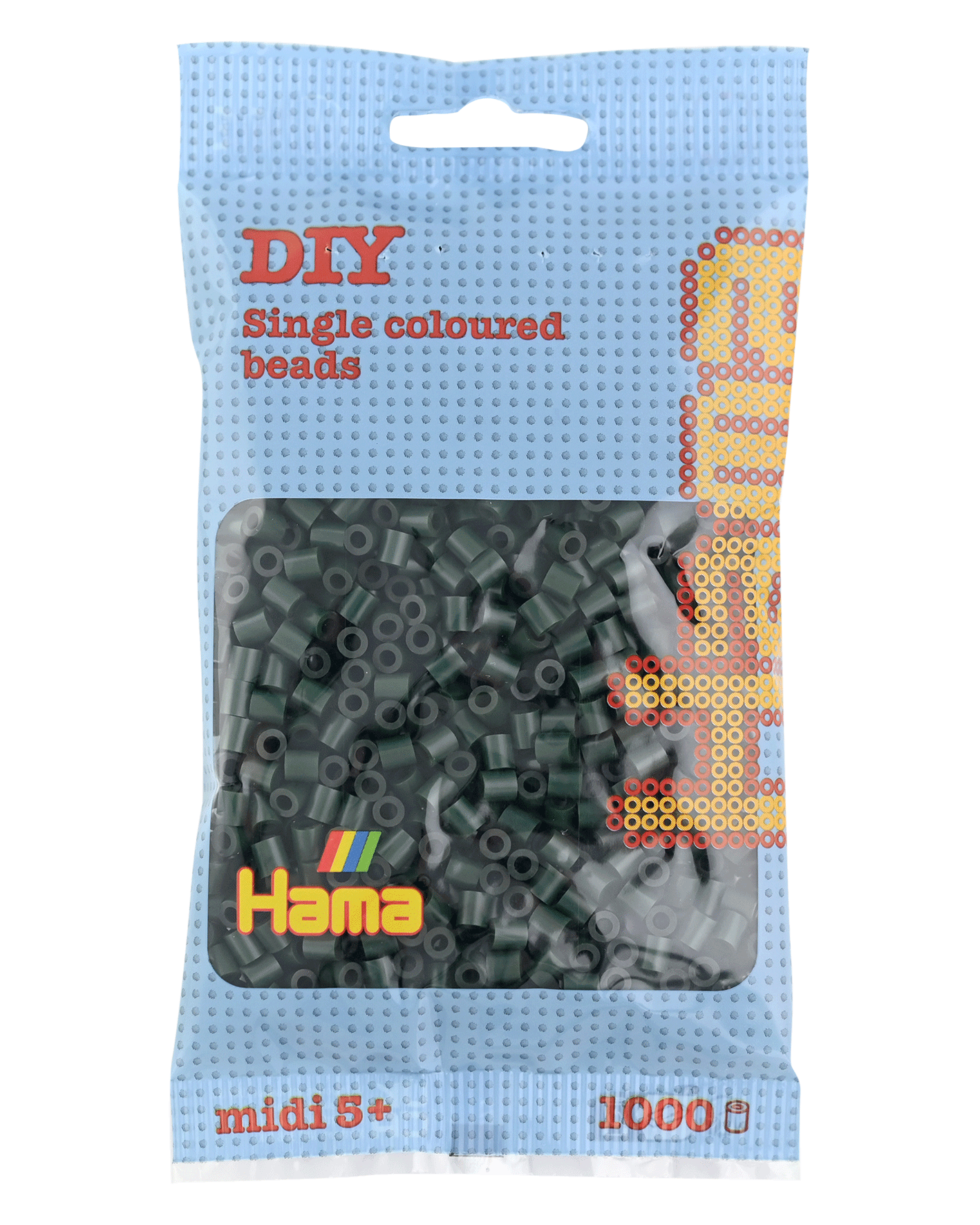 Hama Bügelperlen – Olivgrün, Midi 5 mm (1000 Stk) von Spielzeughafen