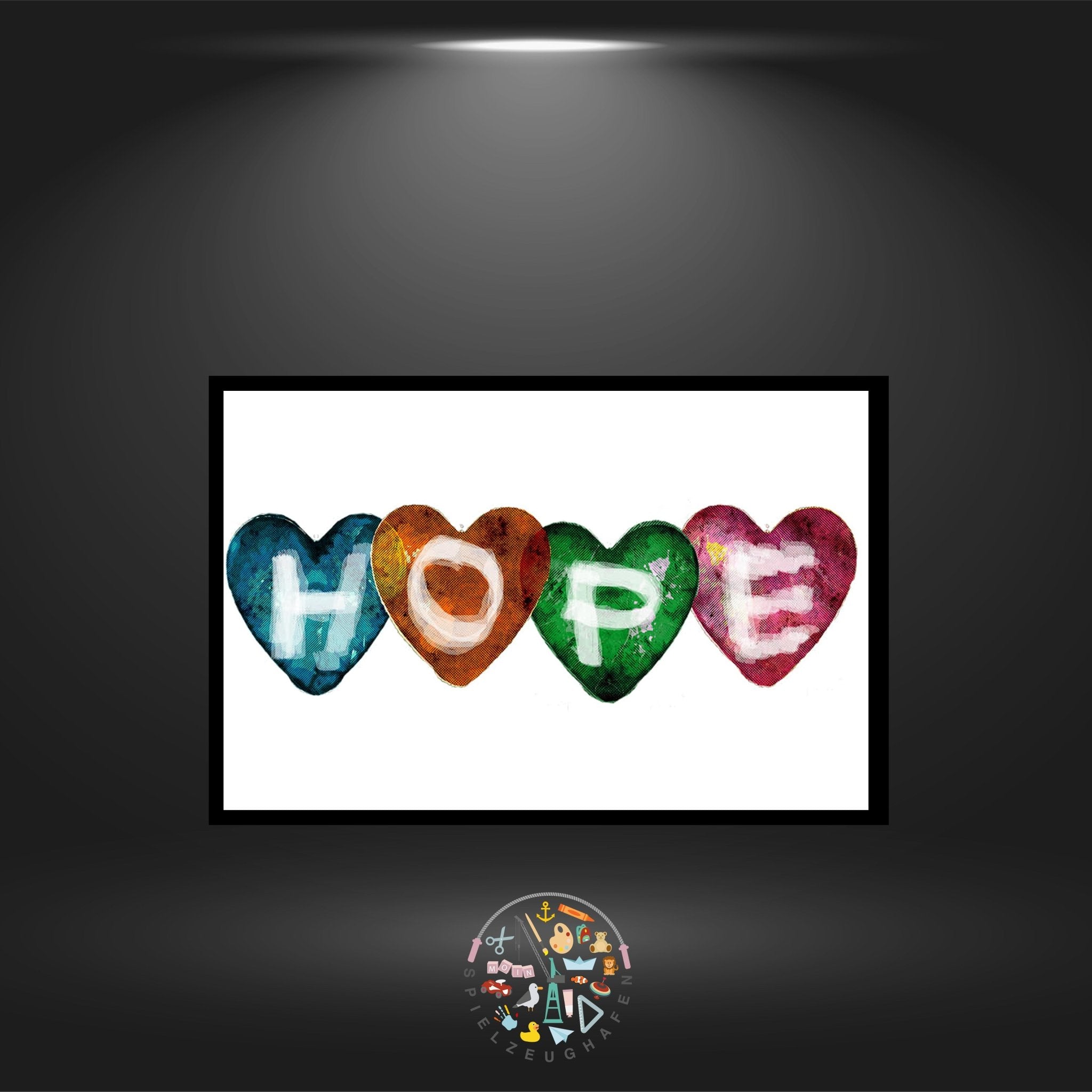 'Hearts of hope' - Strass / Rhinestone von Spielzeughafen