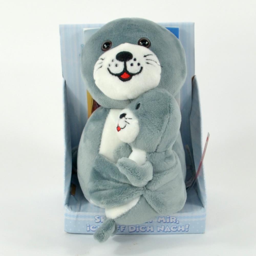 Laber - Seehund "Sally" mit Baby "Malte" von Spielzeughafen