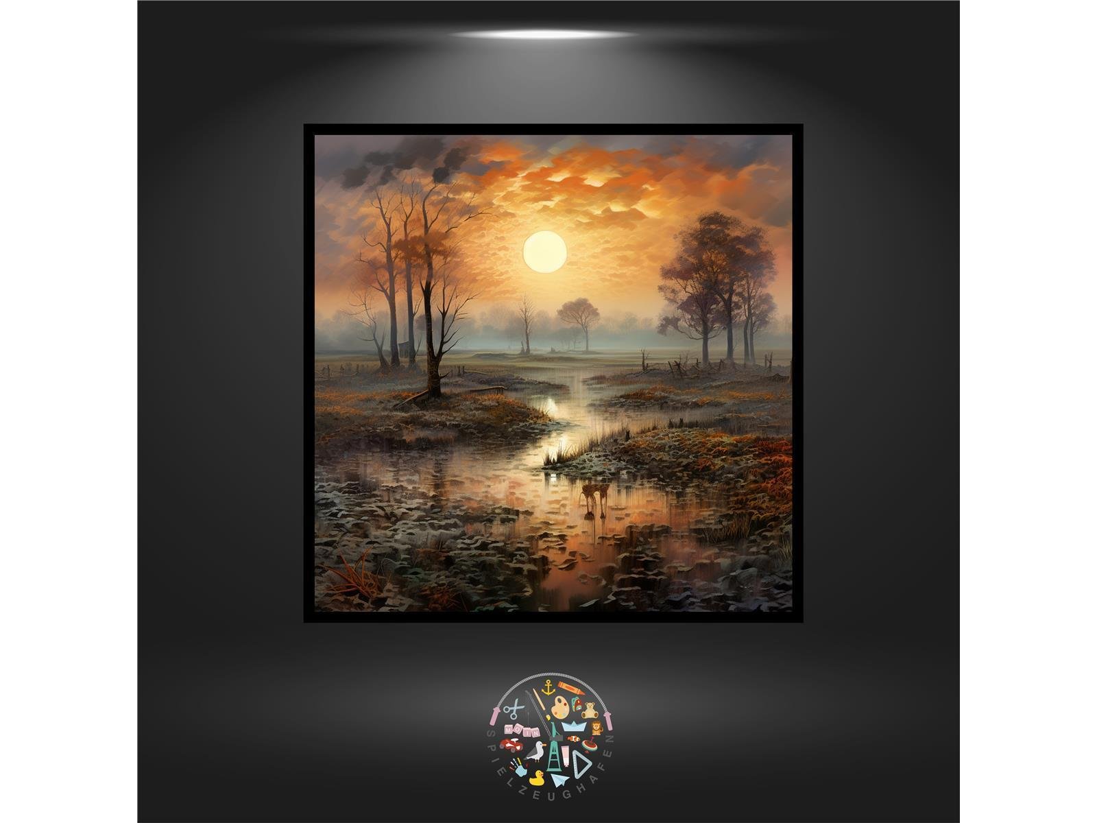 Landschaften im Herbst 1 - Quadratisch von Spielzeughafen