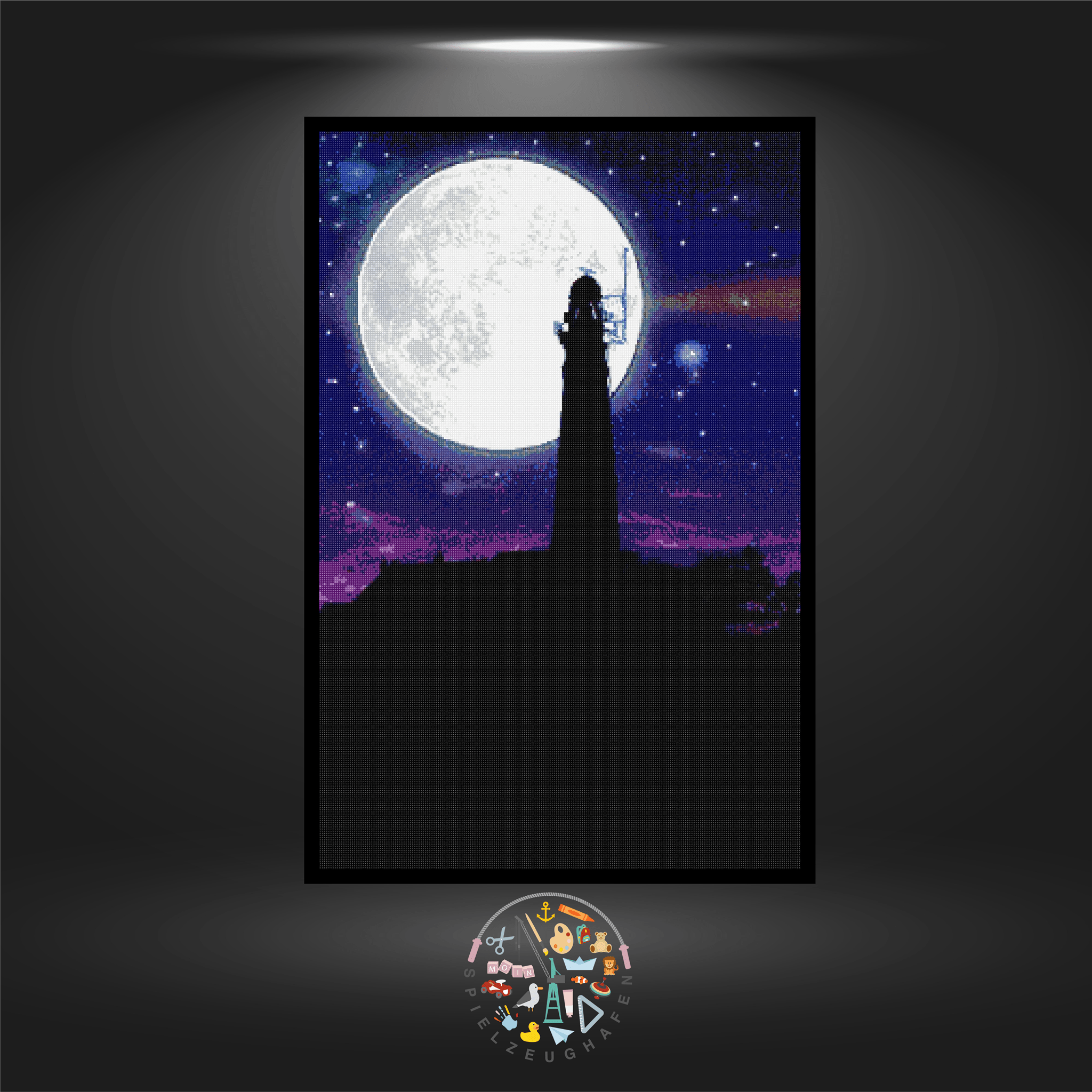 Leuchtturm - Quadratisch nachtleuchtend von Spielzeughafen