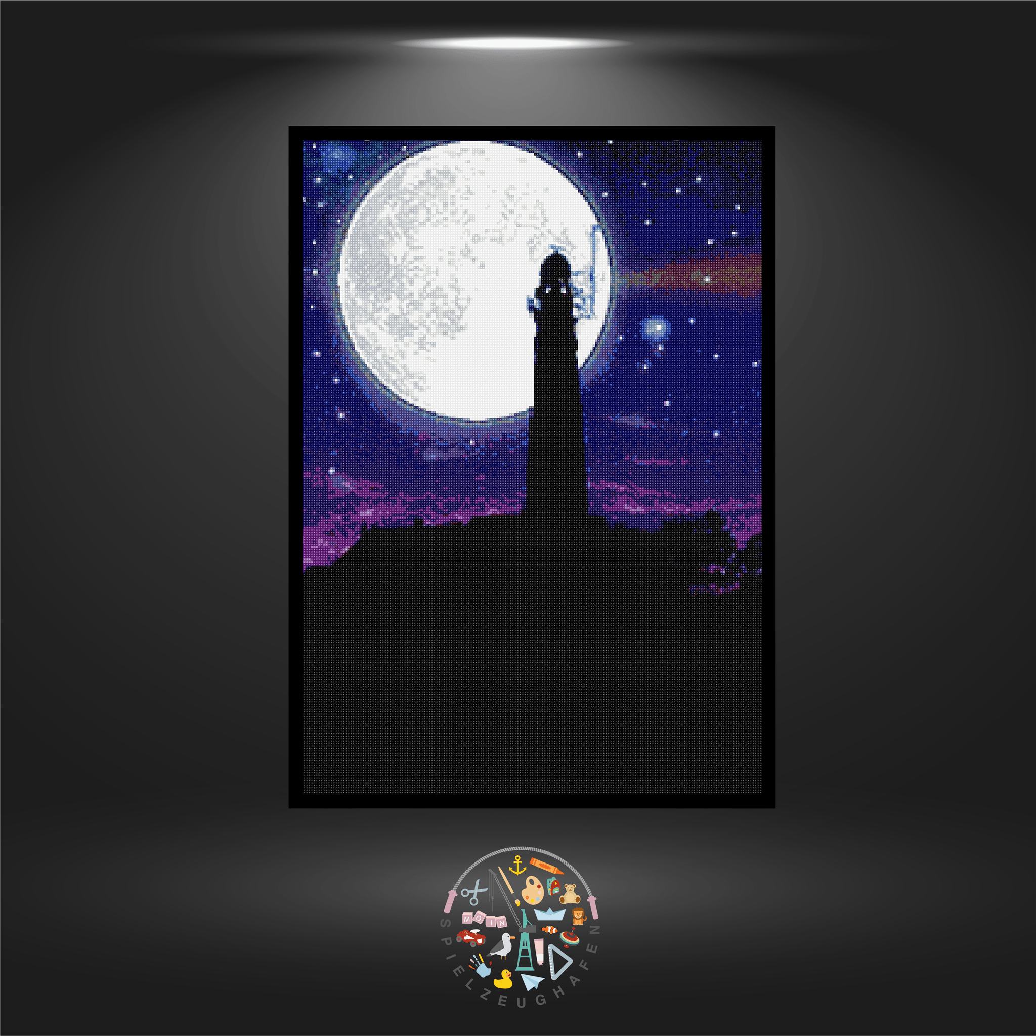 Leuchtturm - Quadratisch nachtleuchtend von Spielzeughafen