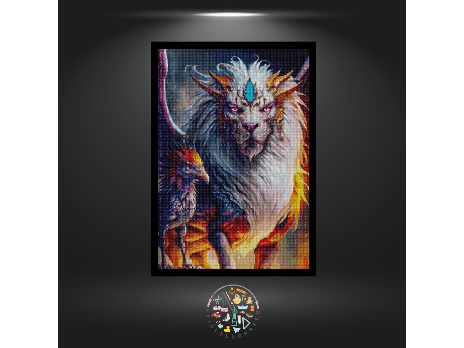 Löwe 'Kaha Luani' - Quadratisch mit eckig Strass von Spielzeughafen