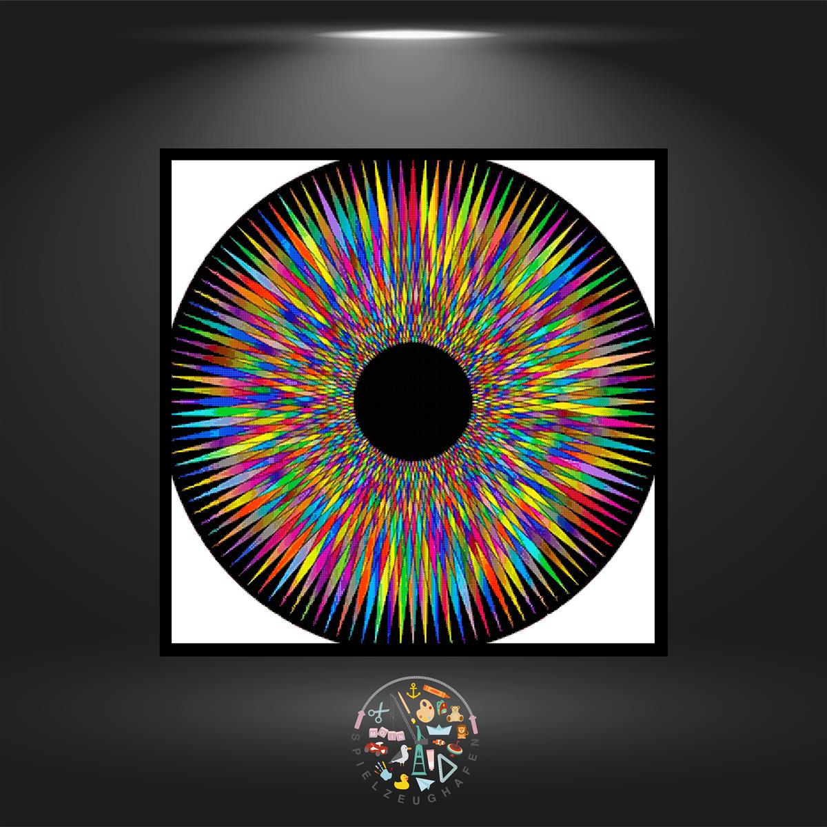 Mandala 'Crazy Iris' - Strass von Spielzeughafen