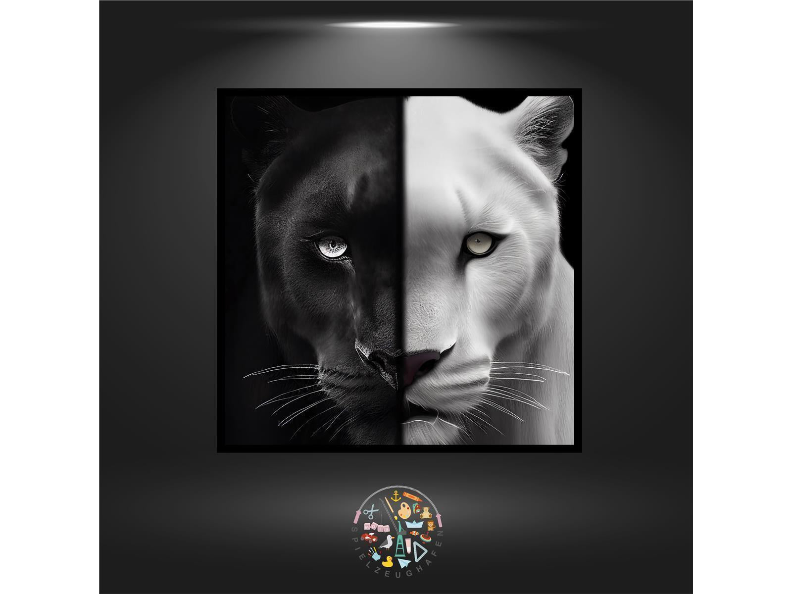 Panther 'Black & White' - Quadratisch