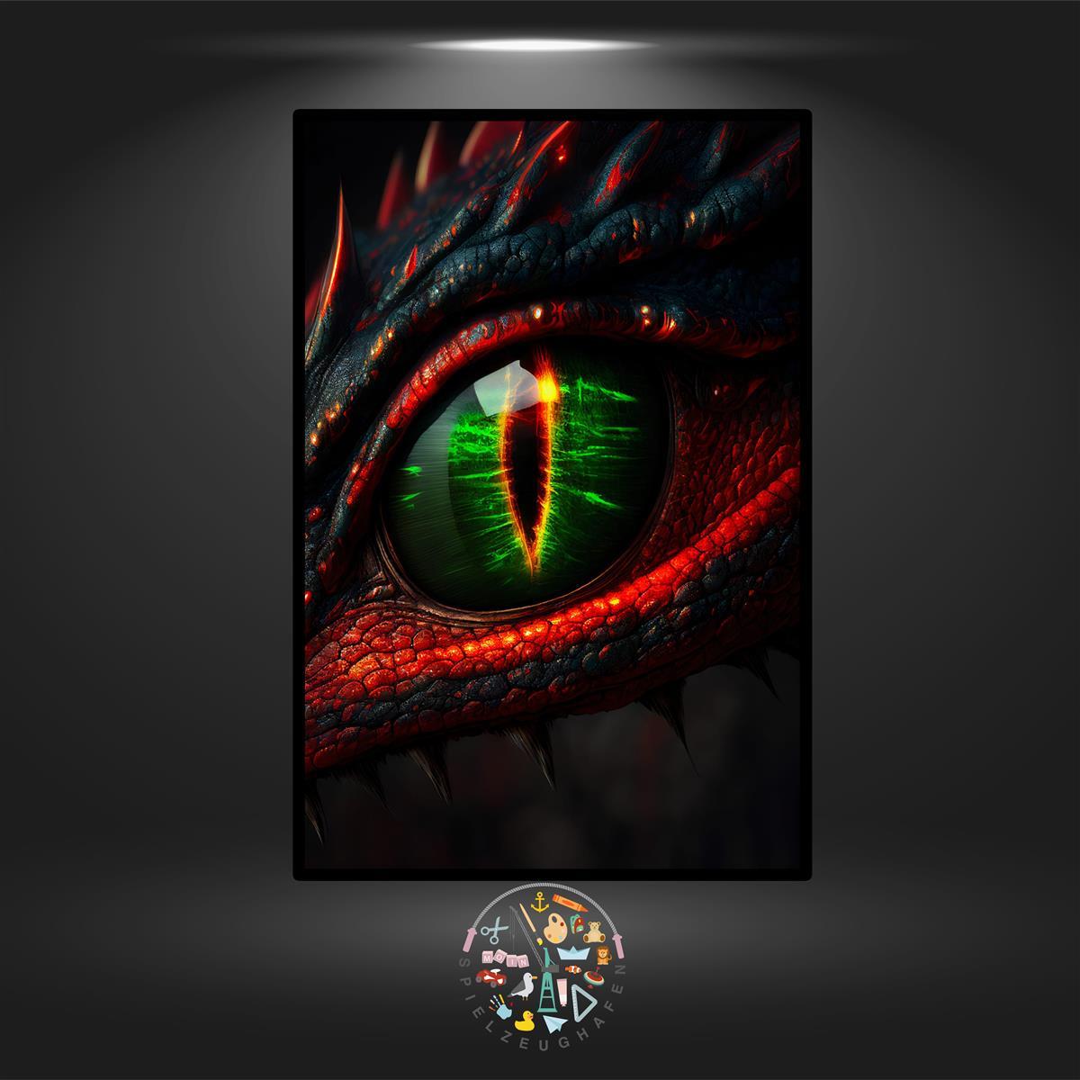 Dragon Eye - Quadratisch/ Strass (eckig)