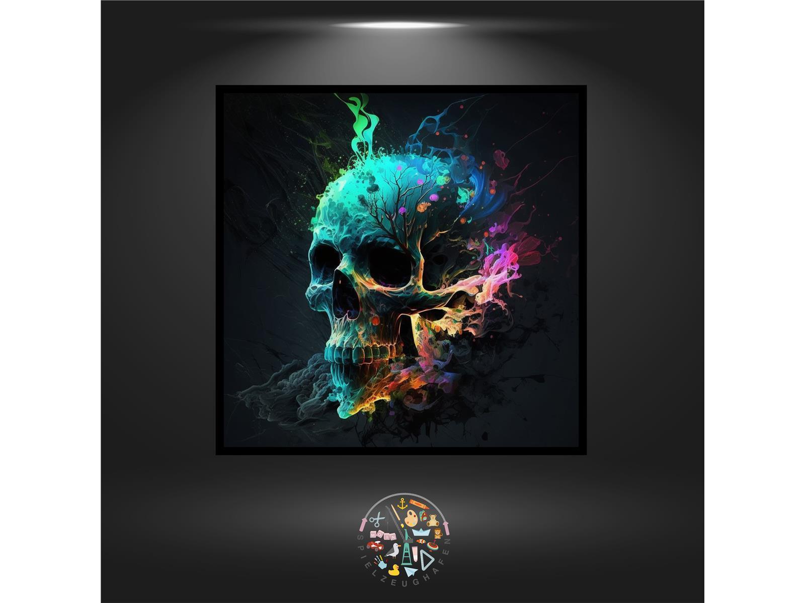 Skull Nature - Strass rund