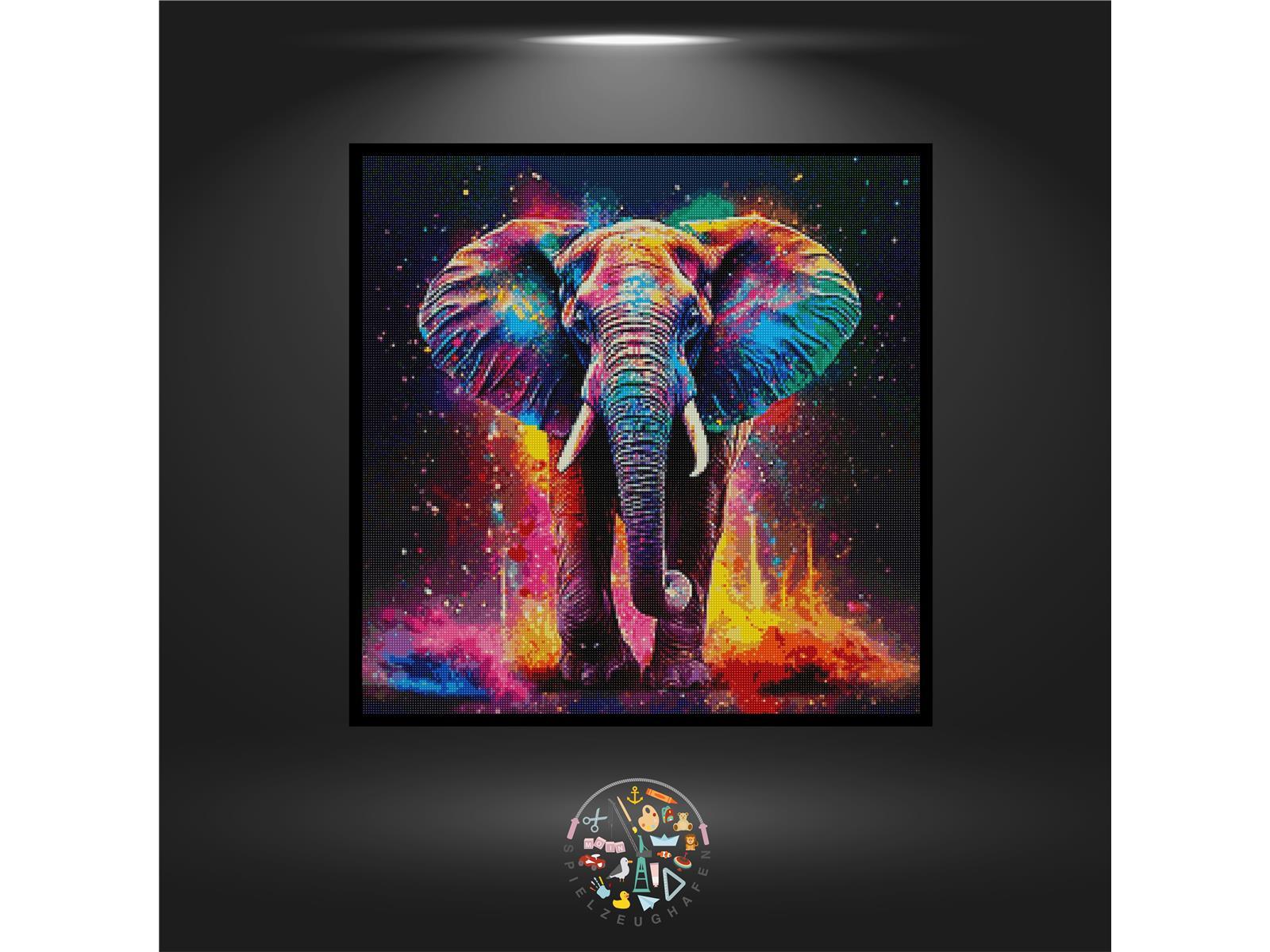 Elefant 'Rainbow' - Quadratisch