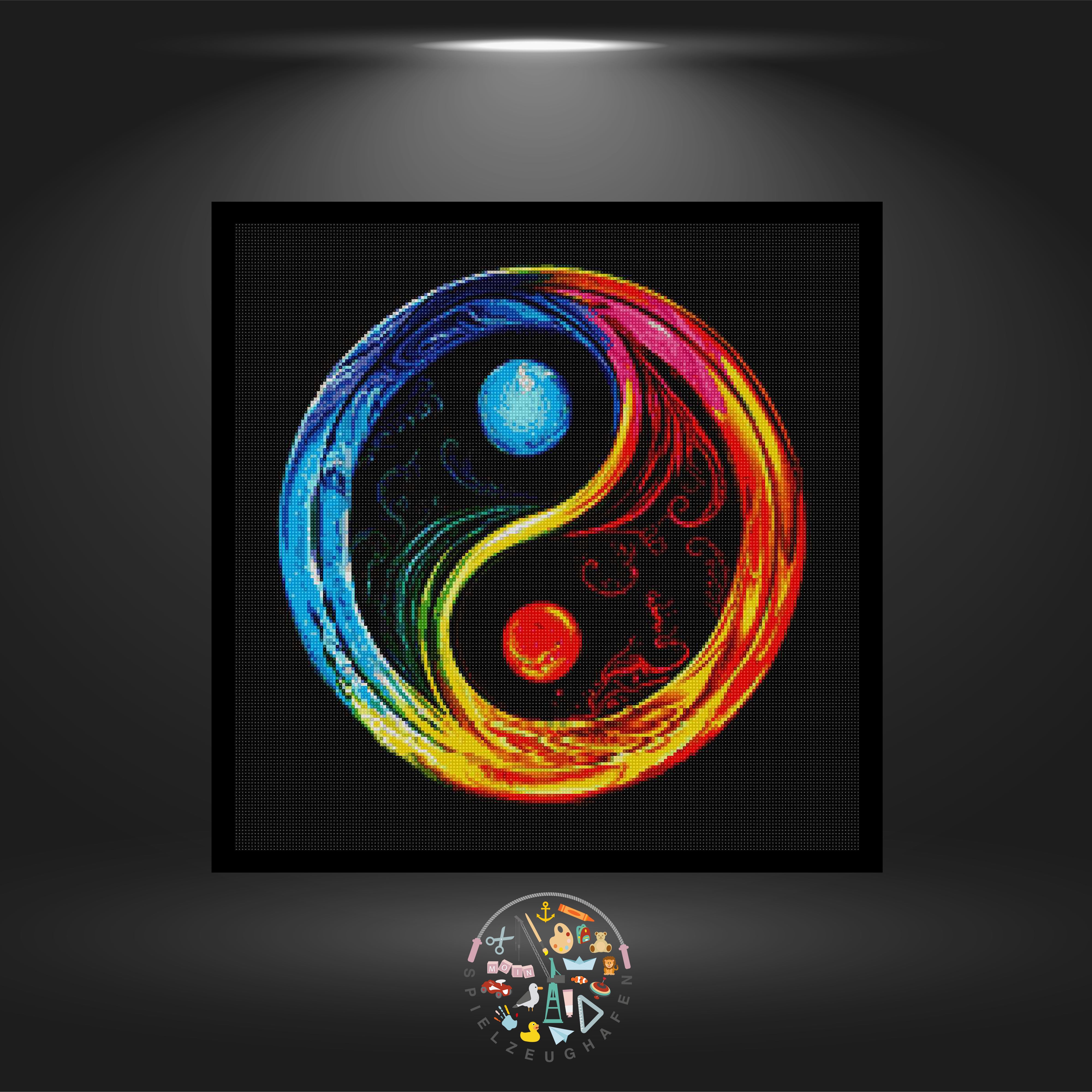 Colorful Yin Yang - Quadratisch