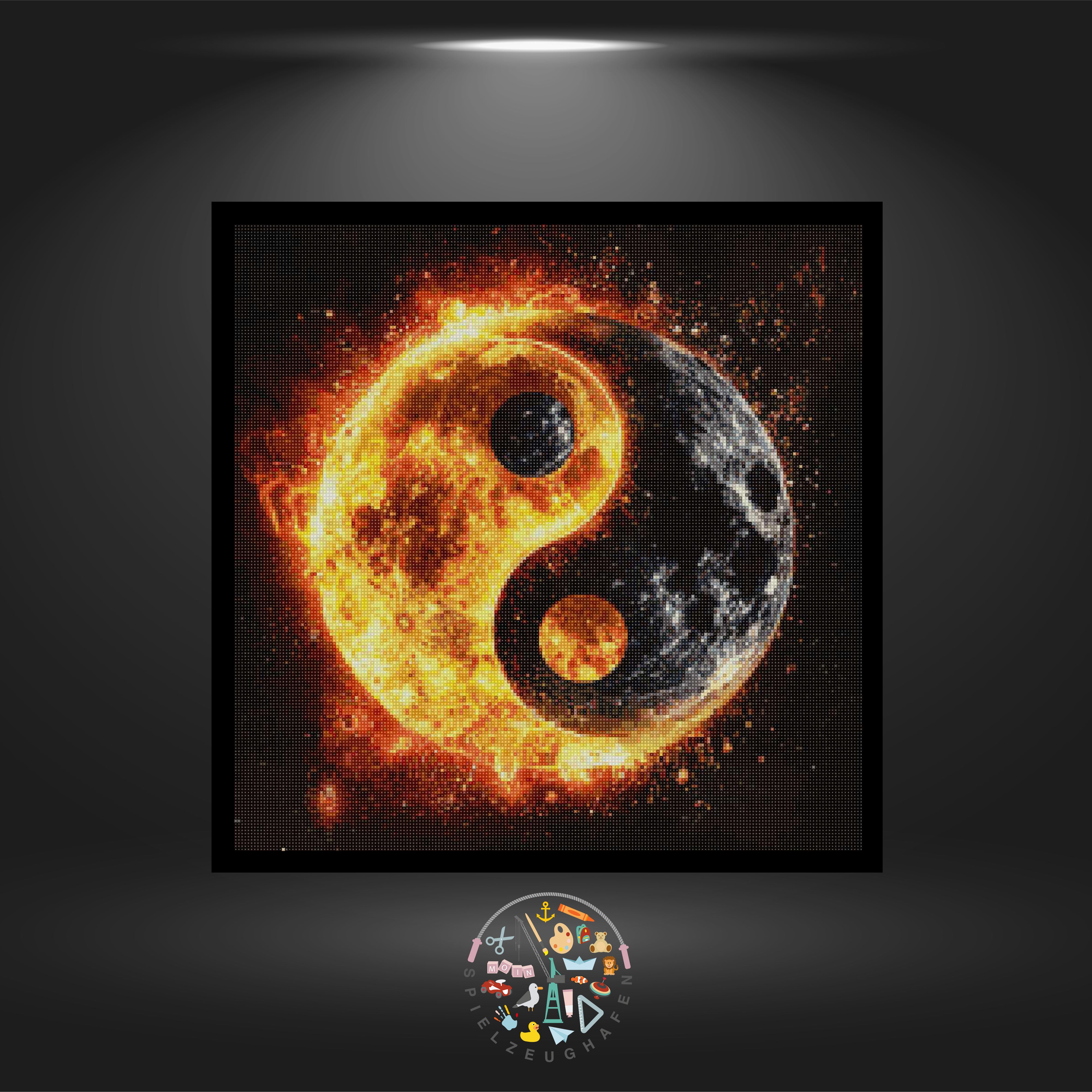 Yin Yang Fire - Quadratisch