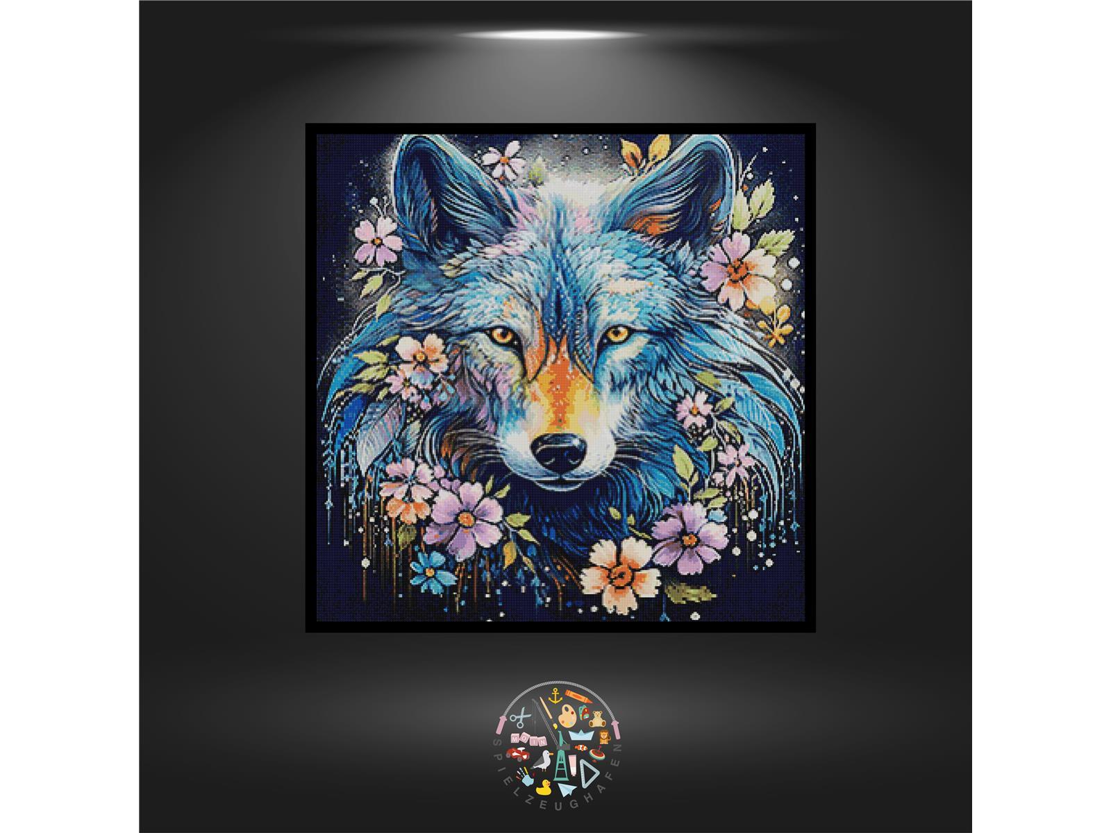 Wolf 'Flowerpower' - Quadratisch